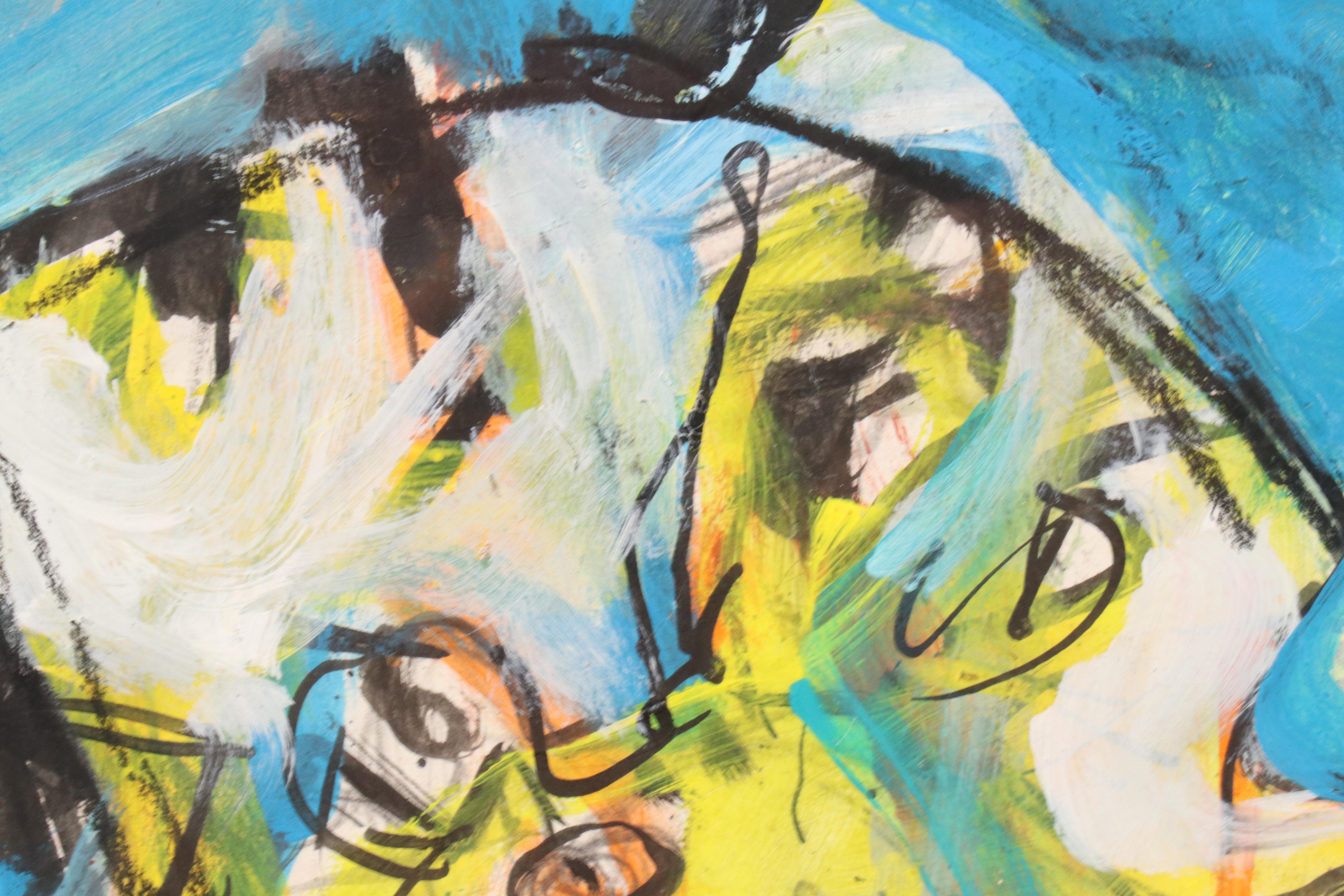 James L. Bruch Abstract Oil Painting, Late 20th Century