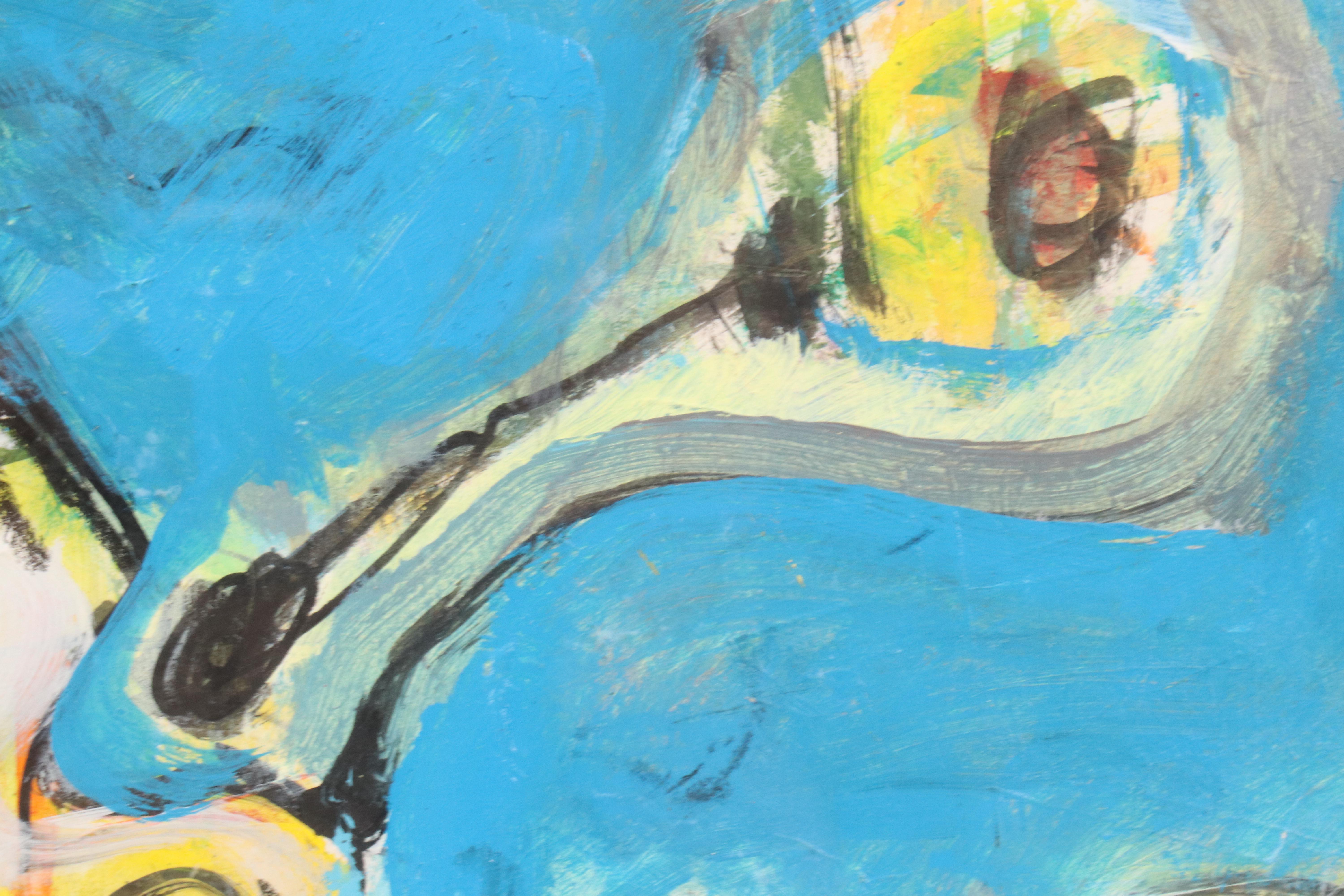 James L. Bruch Abstract Oil Painting, Late 20th Century