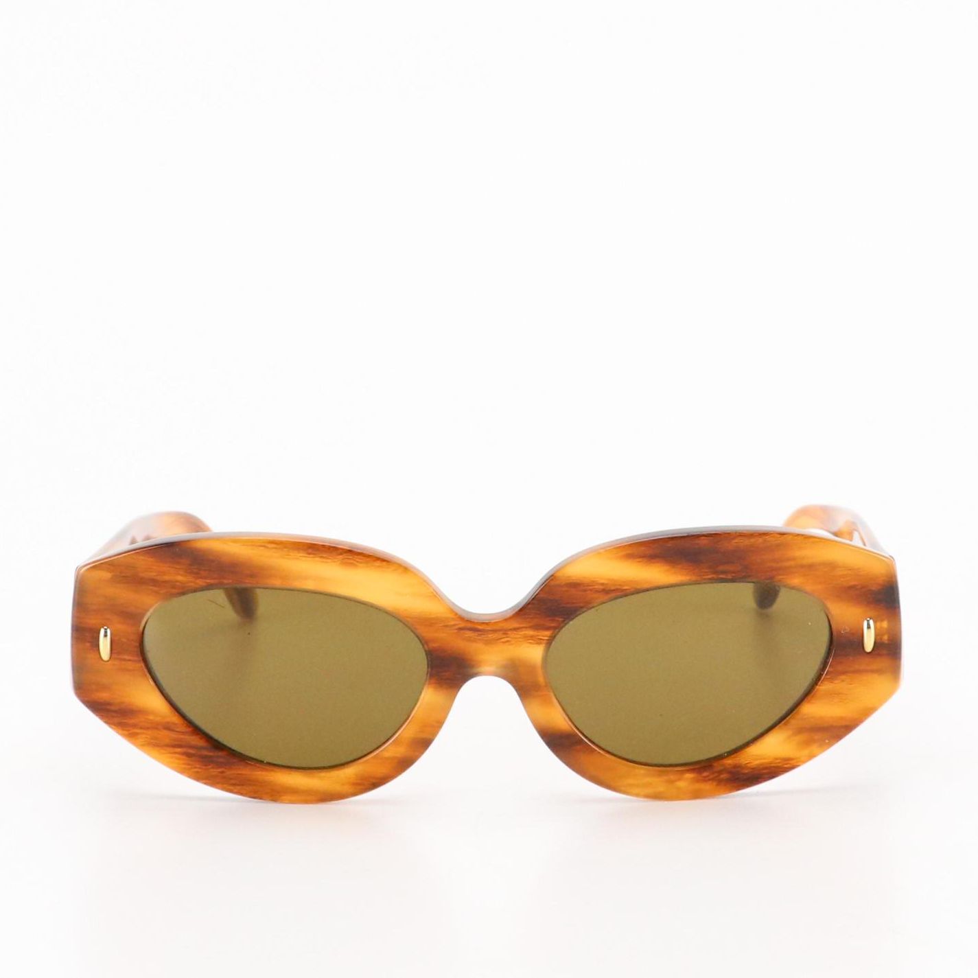 Tory Burch TY7171U 1889/73 Honey Wood Cat Eye Sunglasses in Case