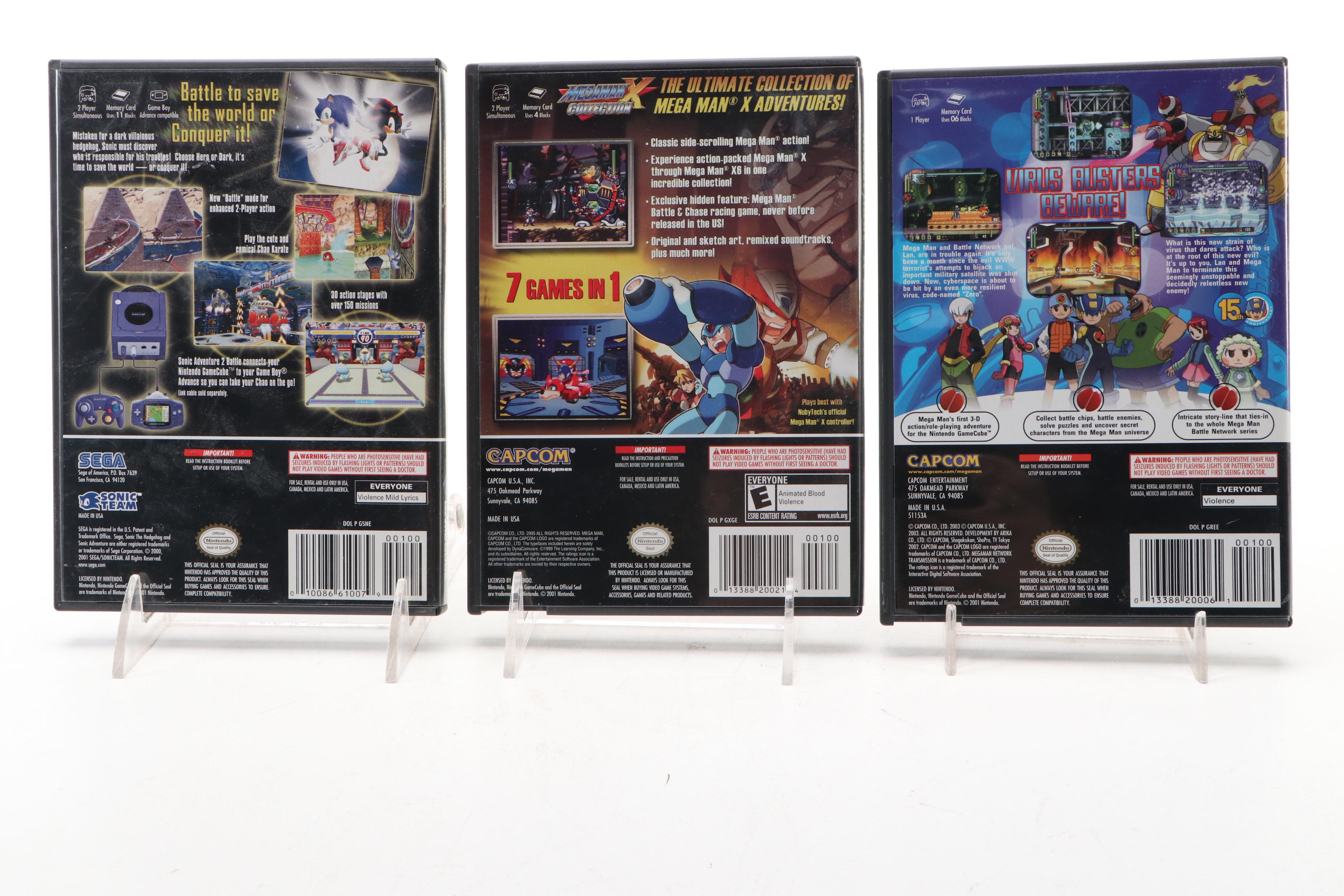 Mega Man and Sonic Adventure 2 Battle Nintendo GameCube Video Games