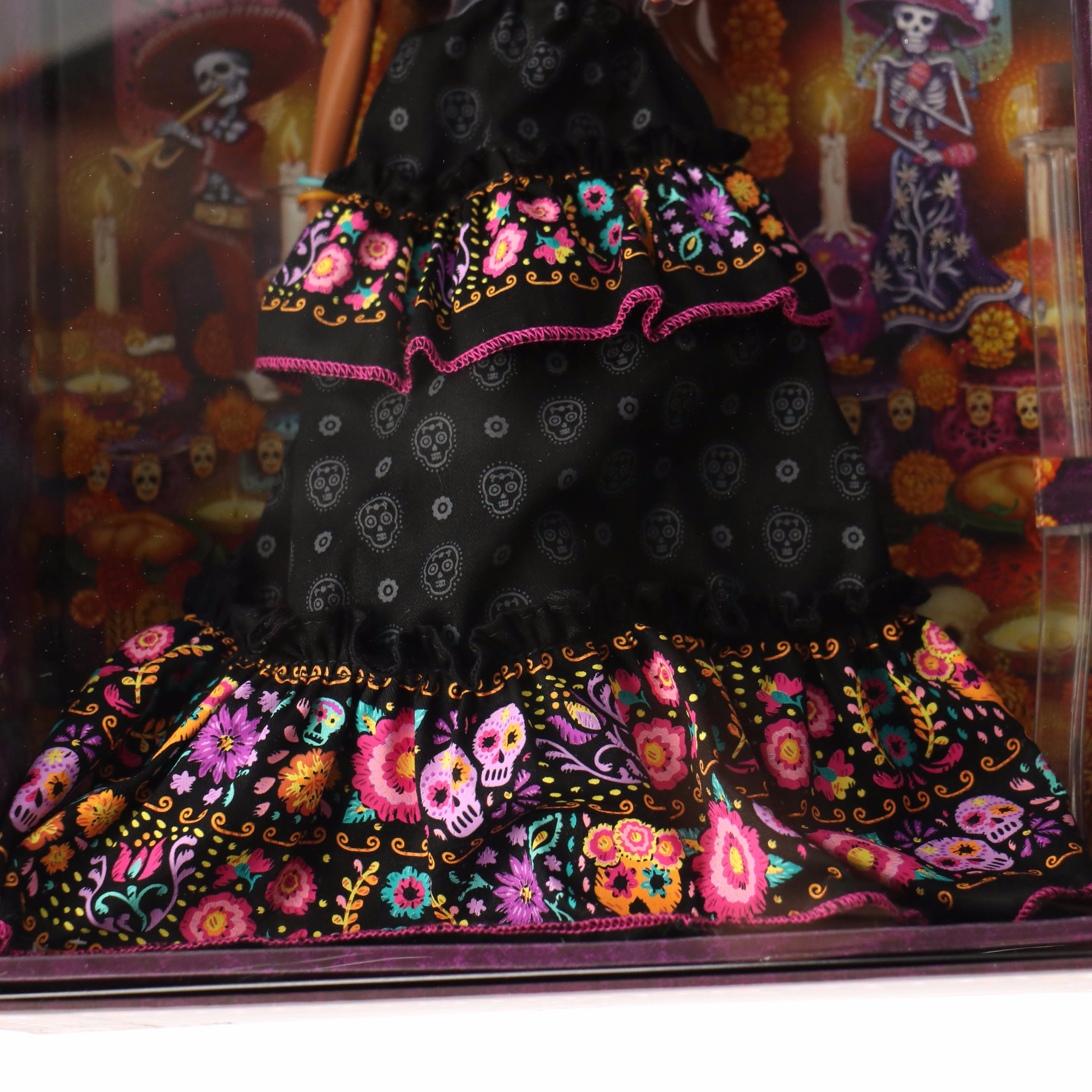 Mattel Barbie "Dia De Muertos" Dolls with Huichol La Calavera Catrina Figurine