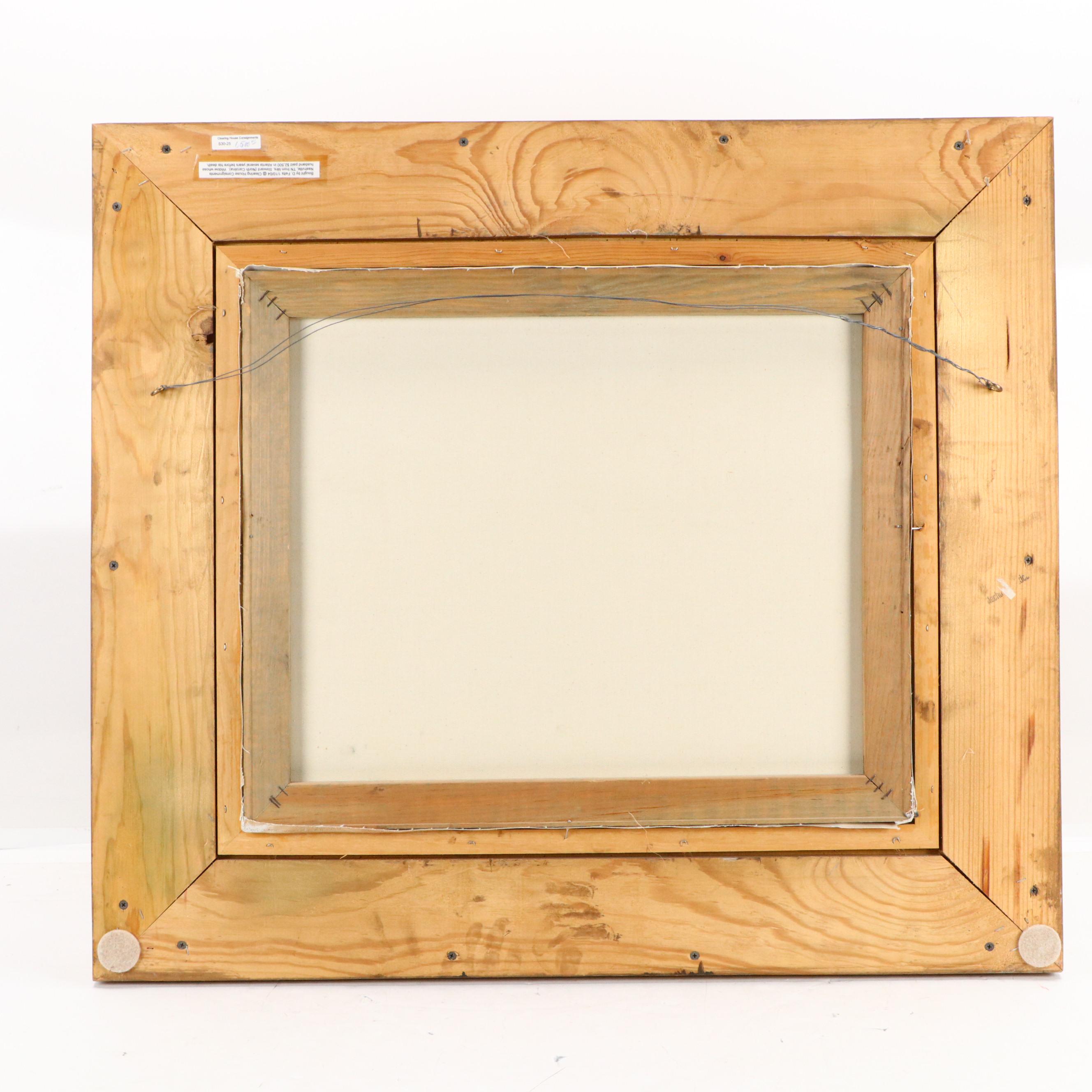 Robert Sanders Maritime Oil Painting of Clipper Ship, Late 20th Century