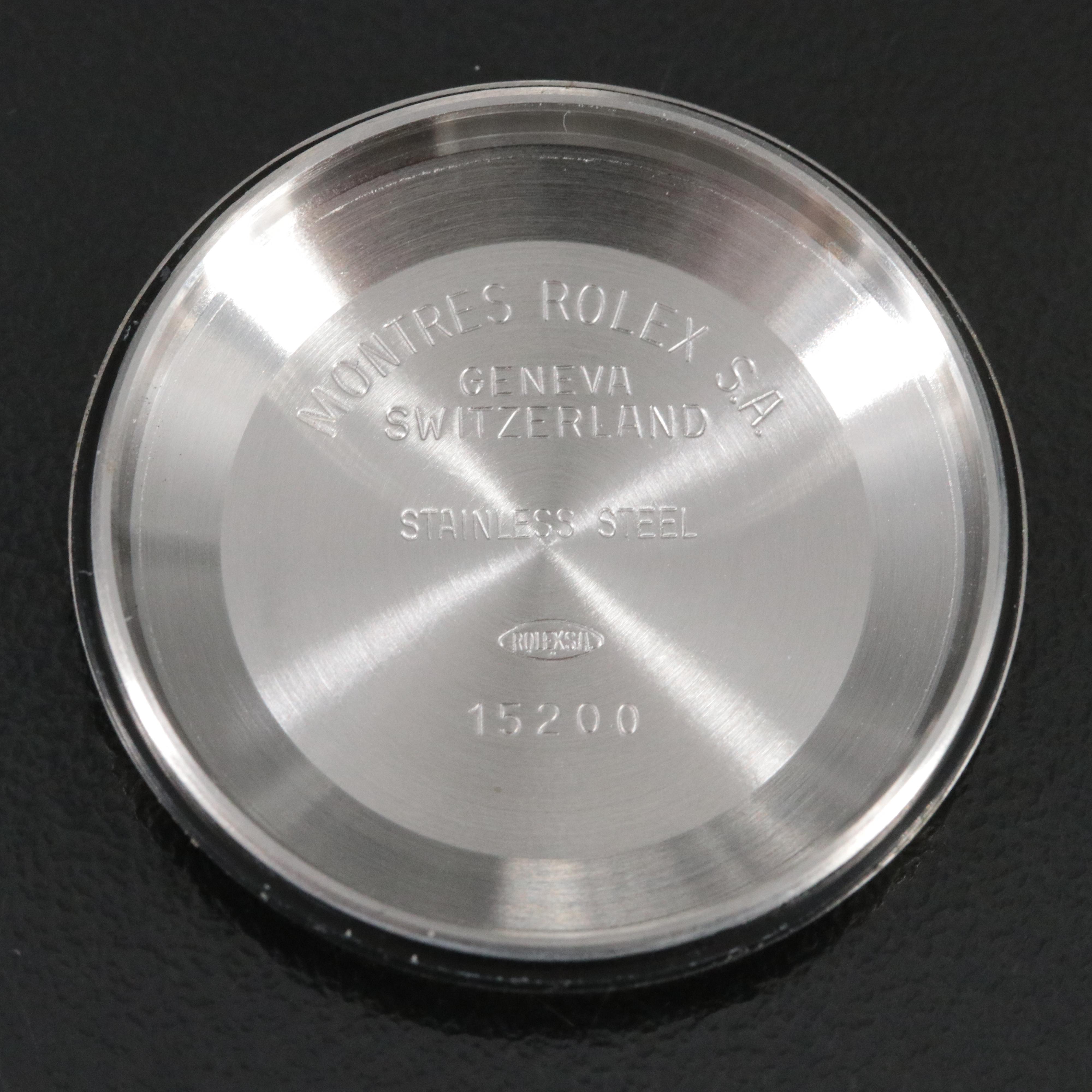 1996 Rolex 15200 Black Dial Oyster Perpetual Date Watch