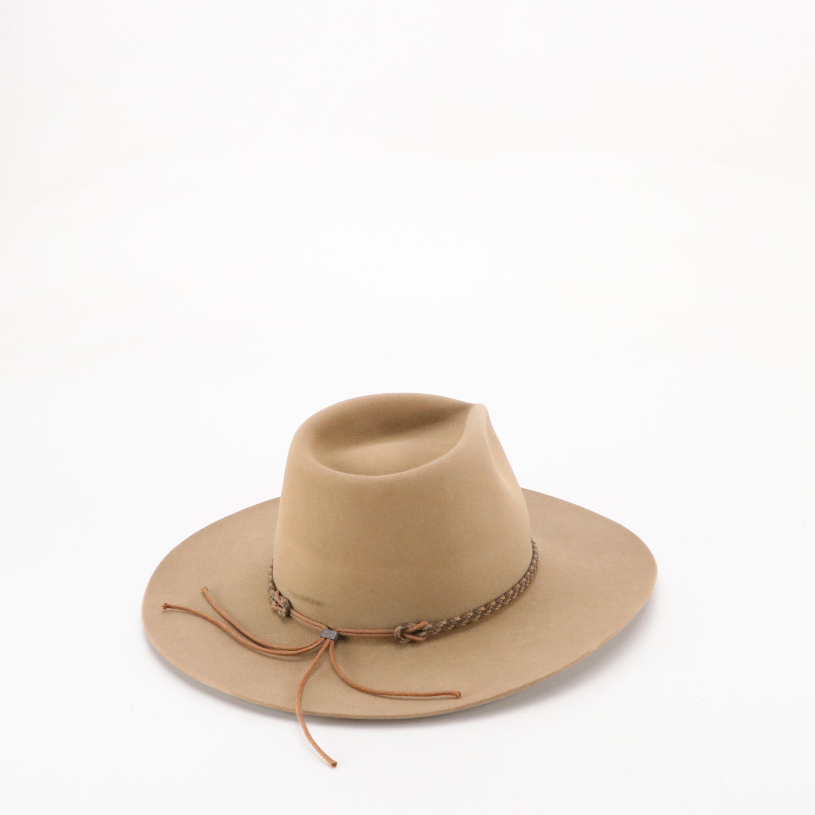 Stetson Pinch Front 4X Beaver Fur Felt Western Hat with Other Western Hats