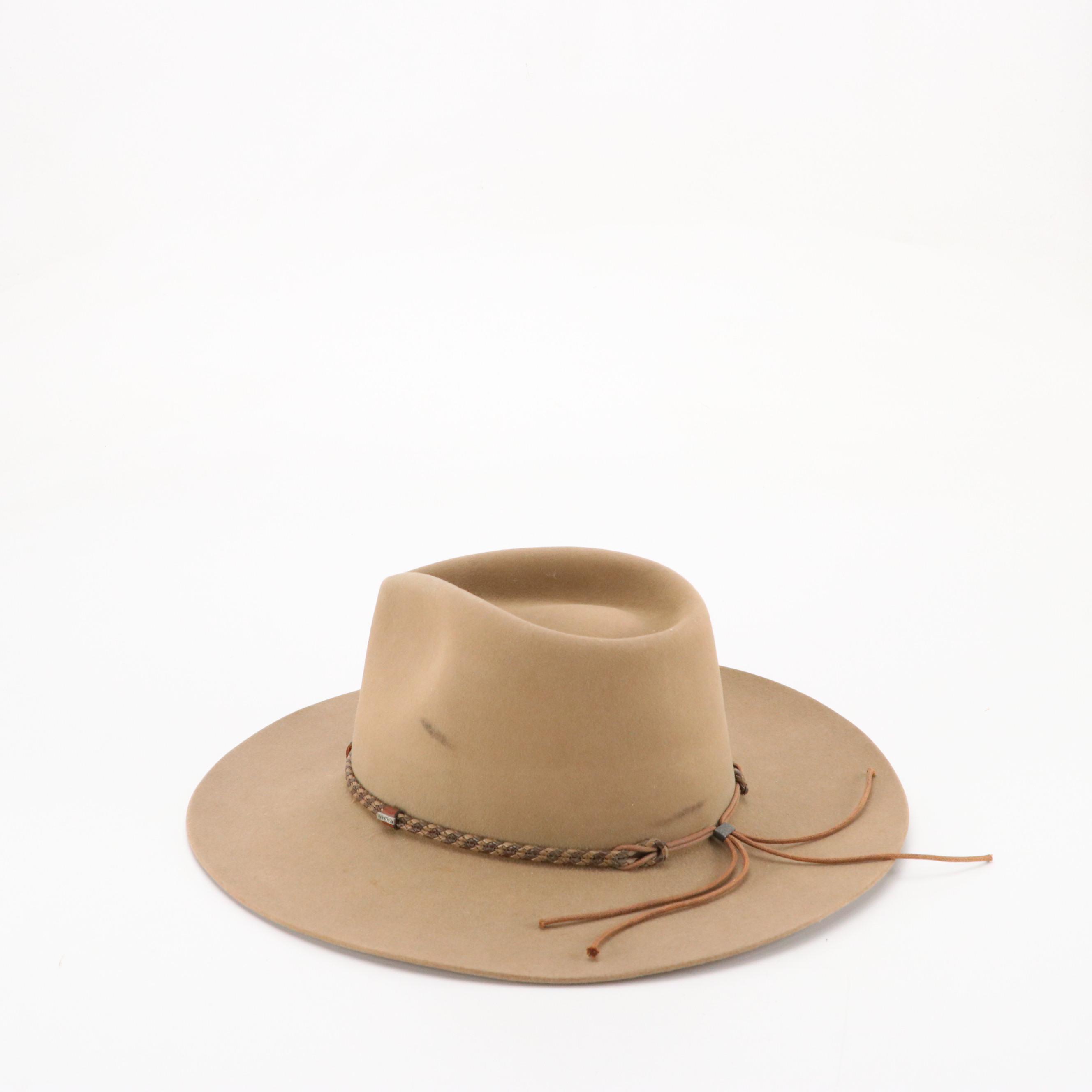 Stetson Pinch Front 4X Beaver Fur Felt Western Hat with Other Western Hats