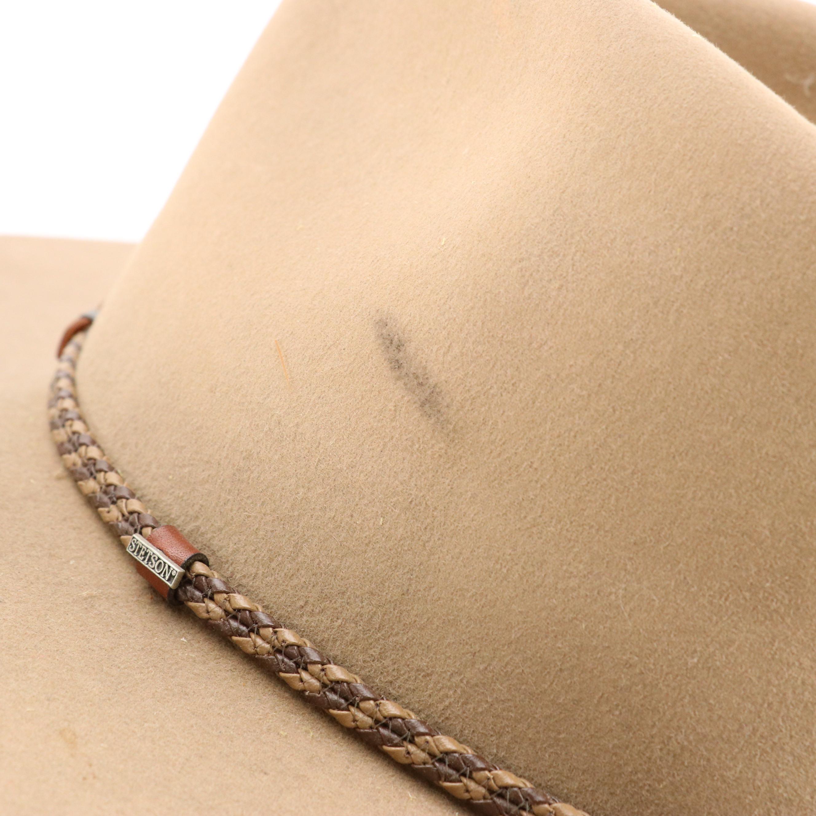 Stetson Pinch Front 4X Beaver Fur Felt Western Hat with Other Western Hats