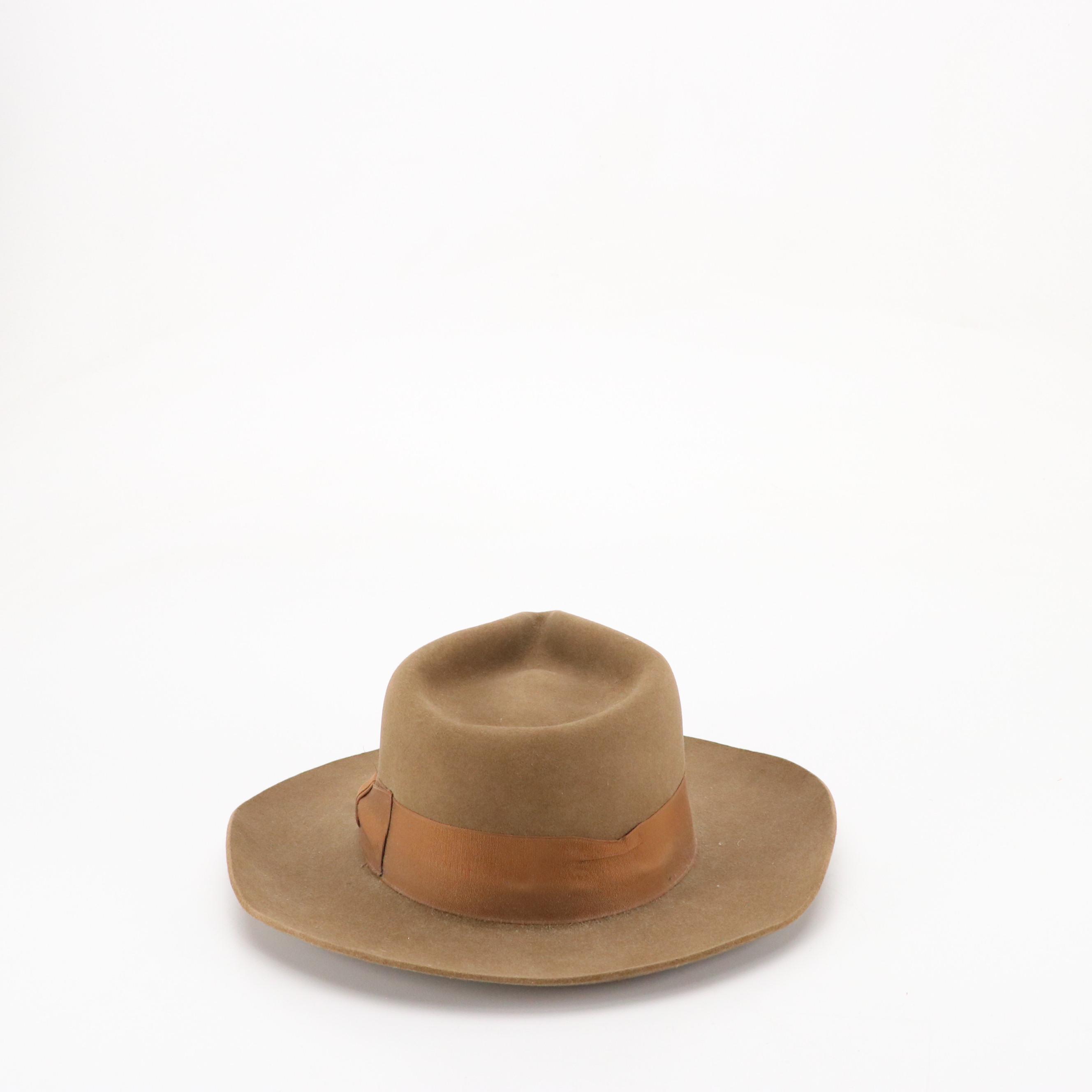 Stetson Pinch Front 4X Beaver Fur Felt Western Hat with Other Western Hats