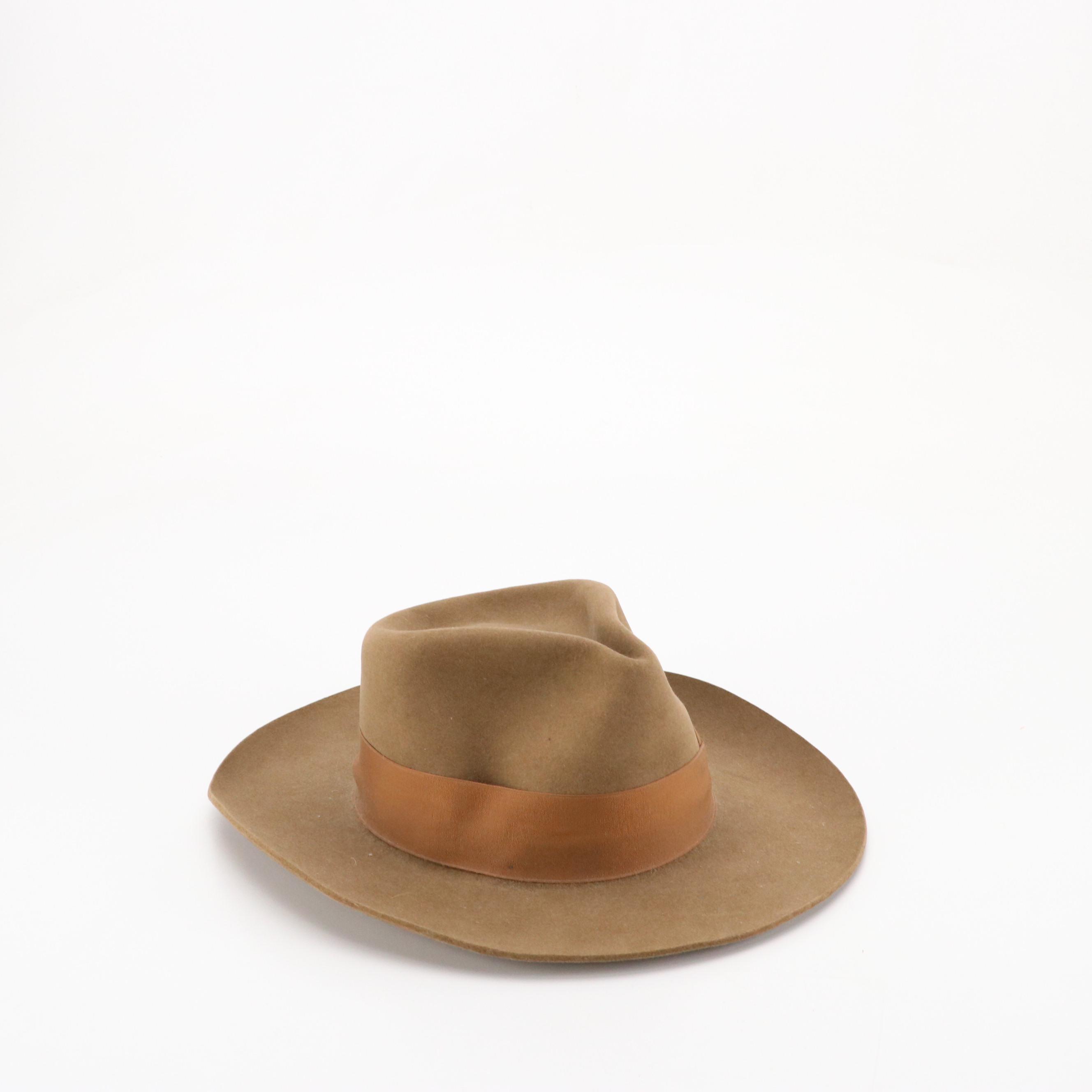 Stetson Pinch Front 4X Beaver Fur Felt Western Hat with Other Western Hats