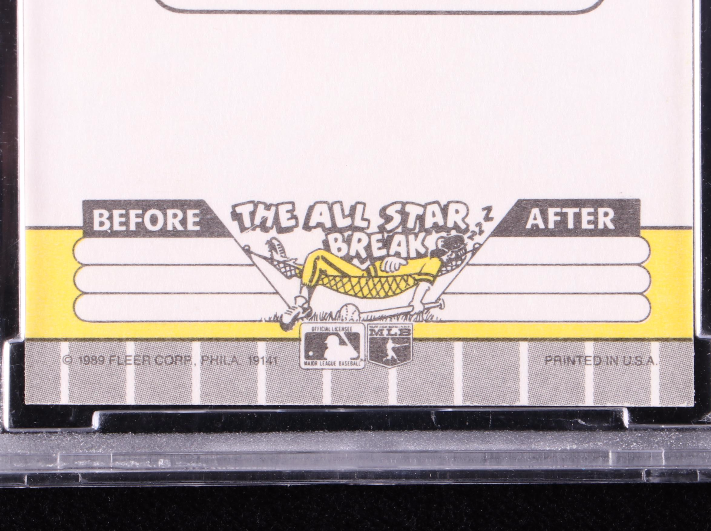 1989 Fleer Ken Griffey Jr. Seattle Mariners Rookie Card Graded BCCG 10