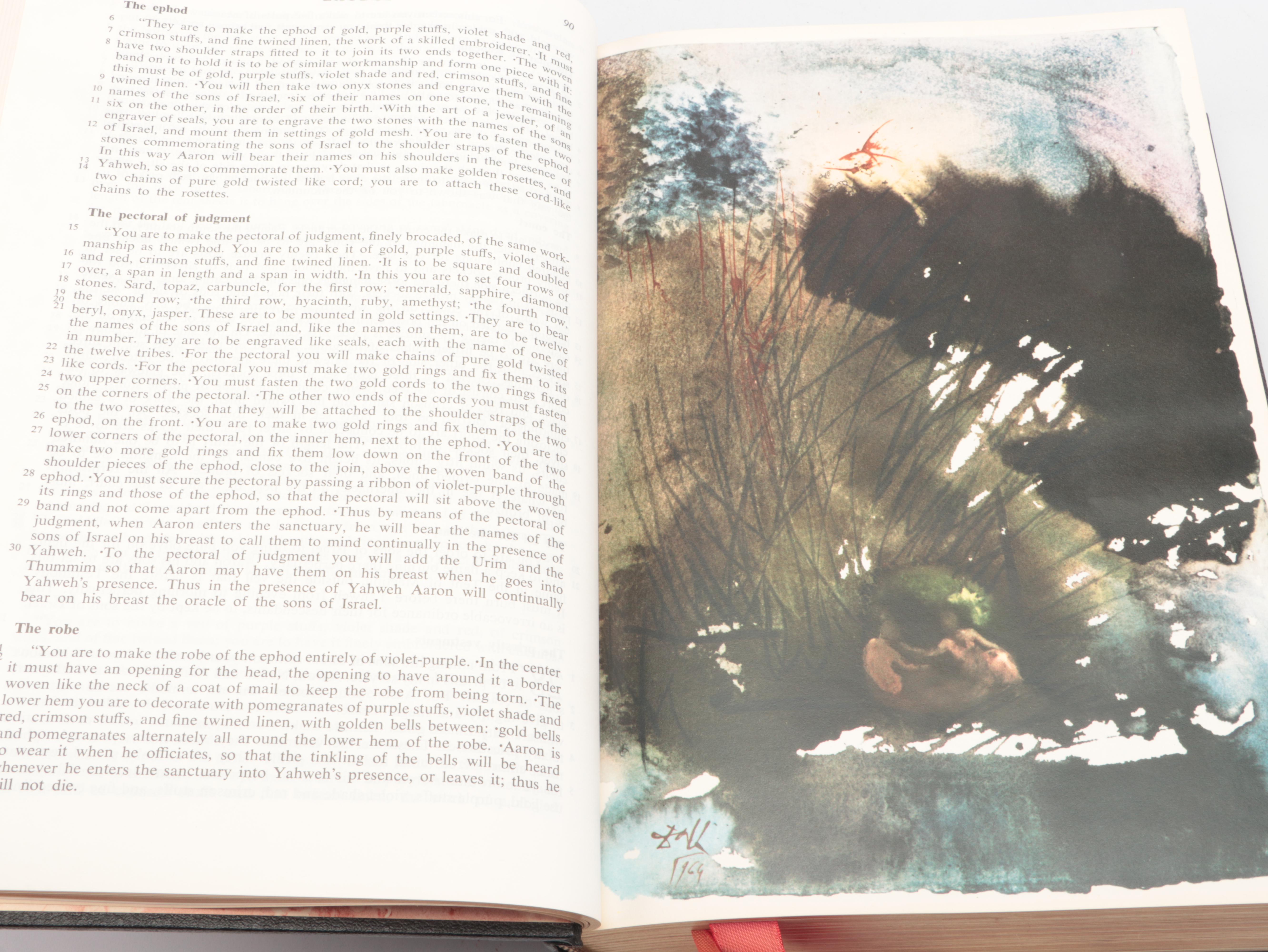 Salvador Dalí Illustrated Jerusalem Bible Edited by Alexander Jones, 1970