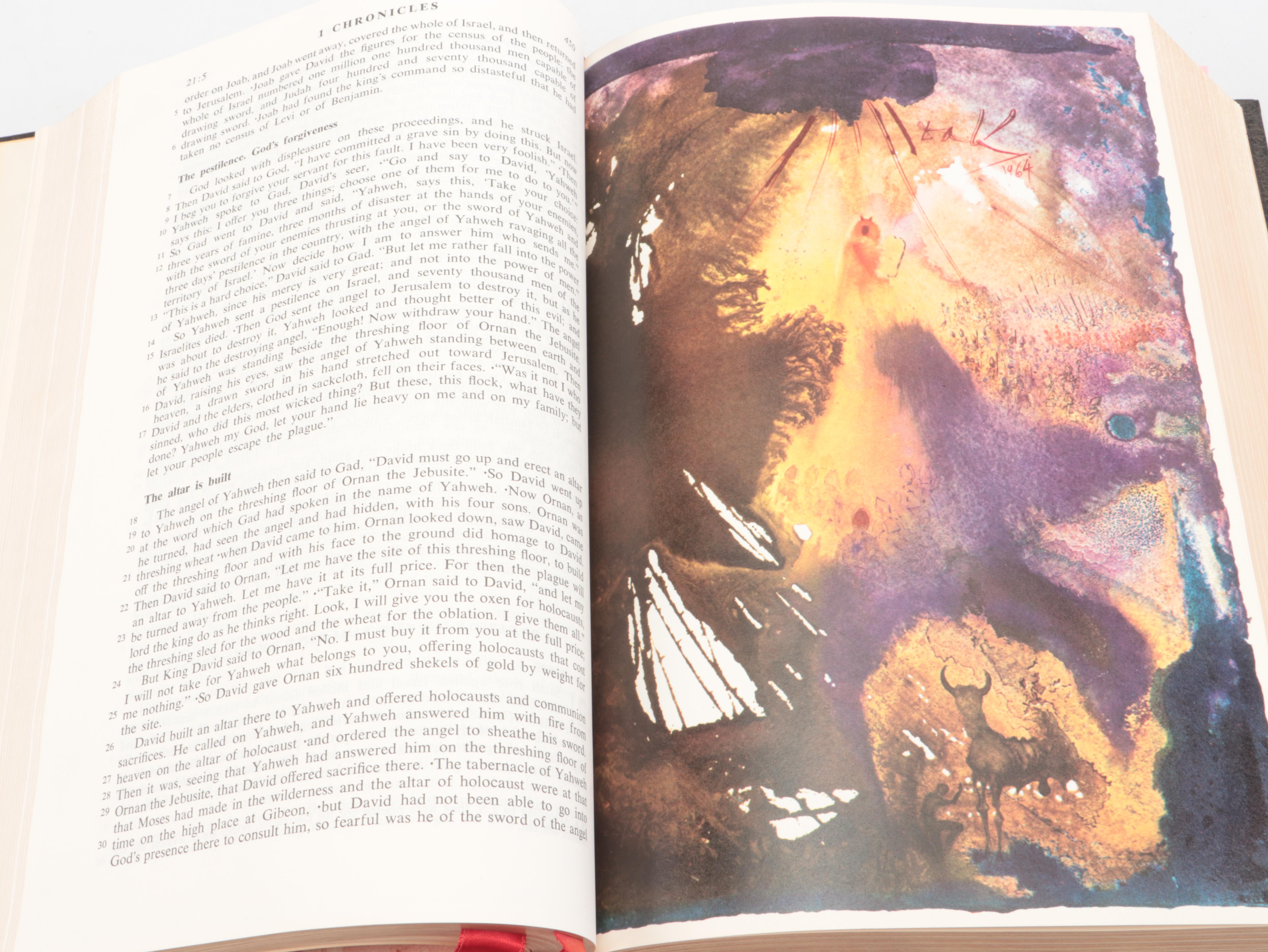 Salvador Dalí Illustrated Jerusalem Bible Edited by Alexander Jones, 1970