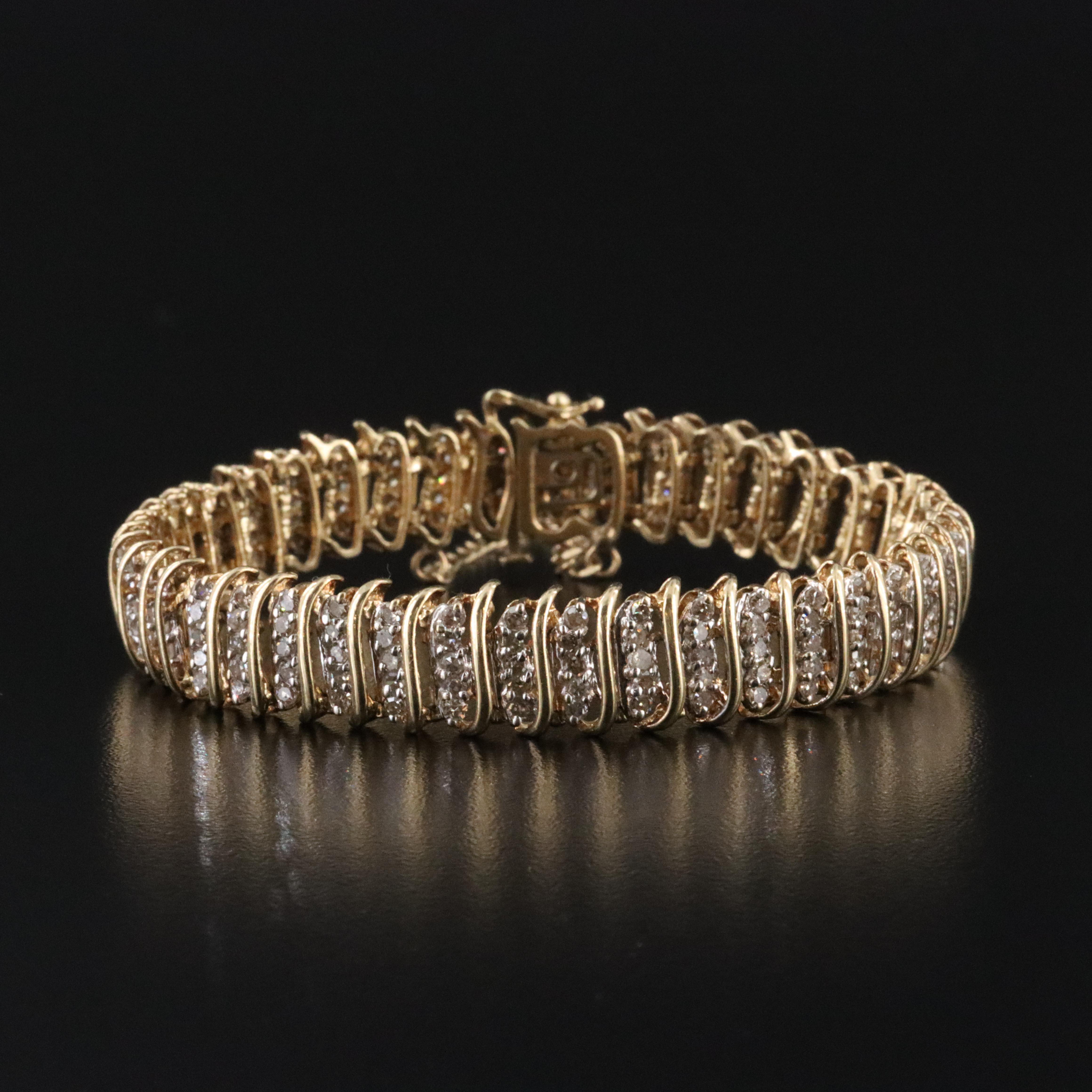 14K 1.05 CTW Diamond Bracelet