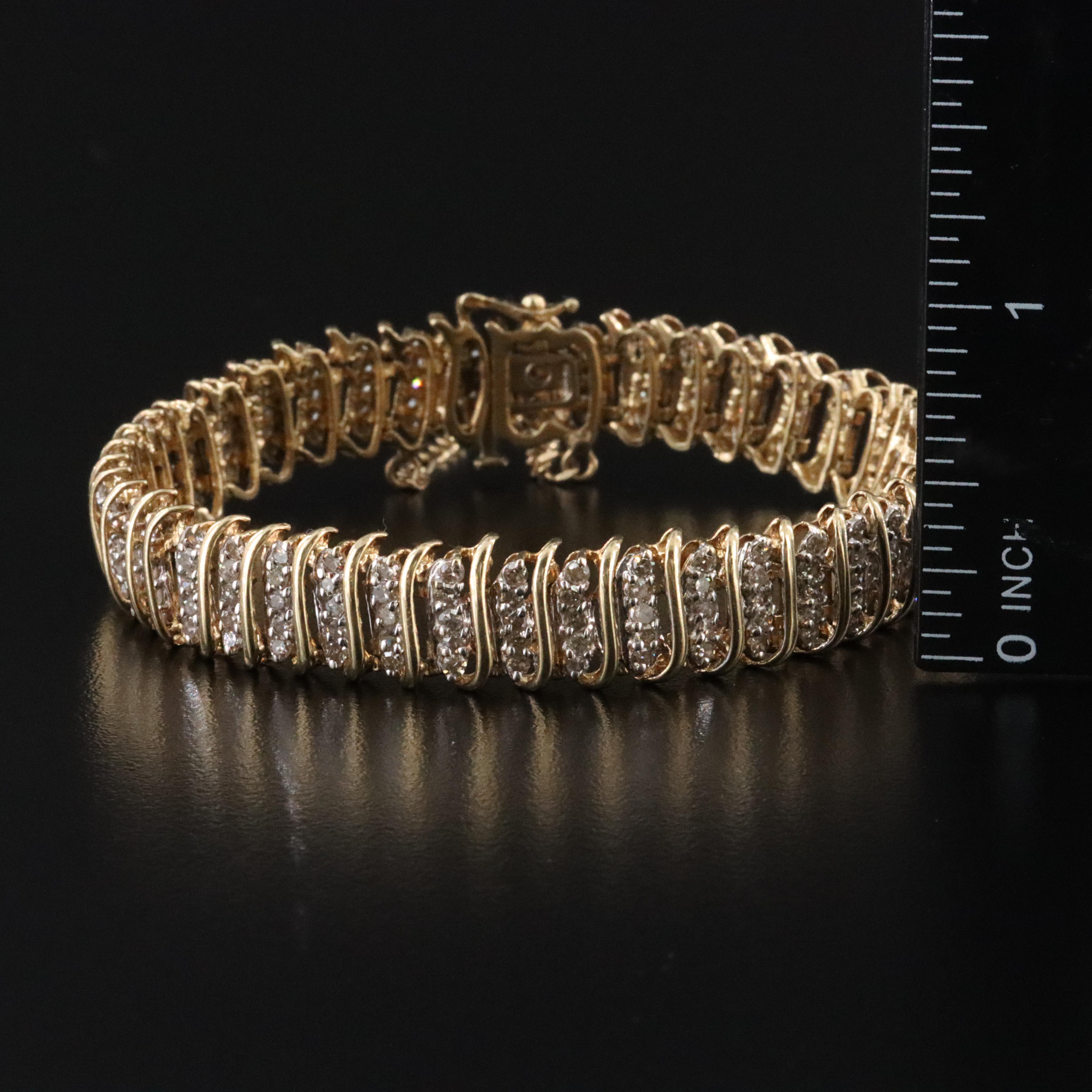 14K 1.05 CTW Diamond Bracelet