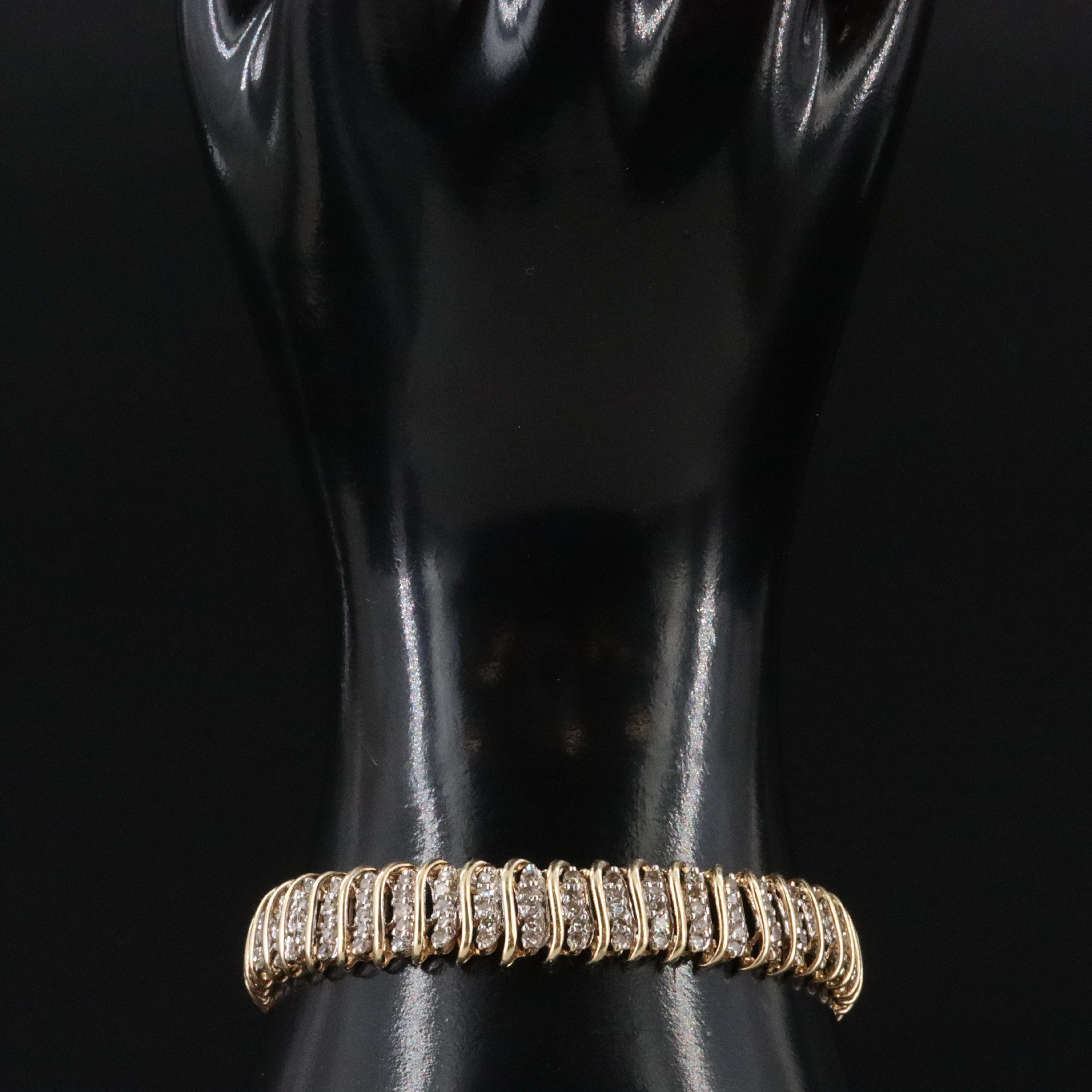 14K 1.05 CTW Diamond Bracelet