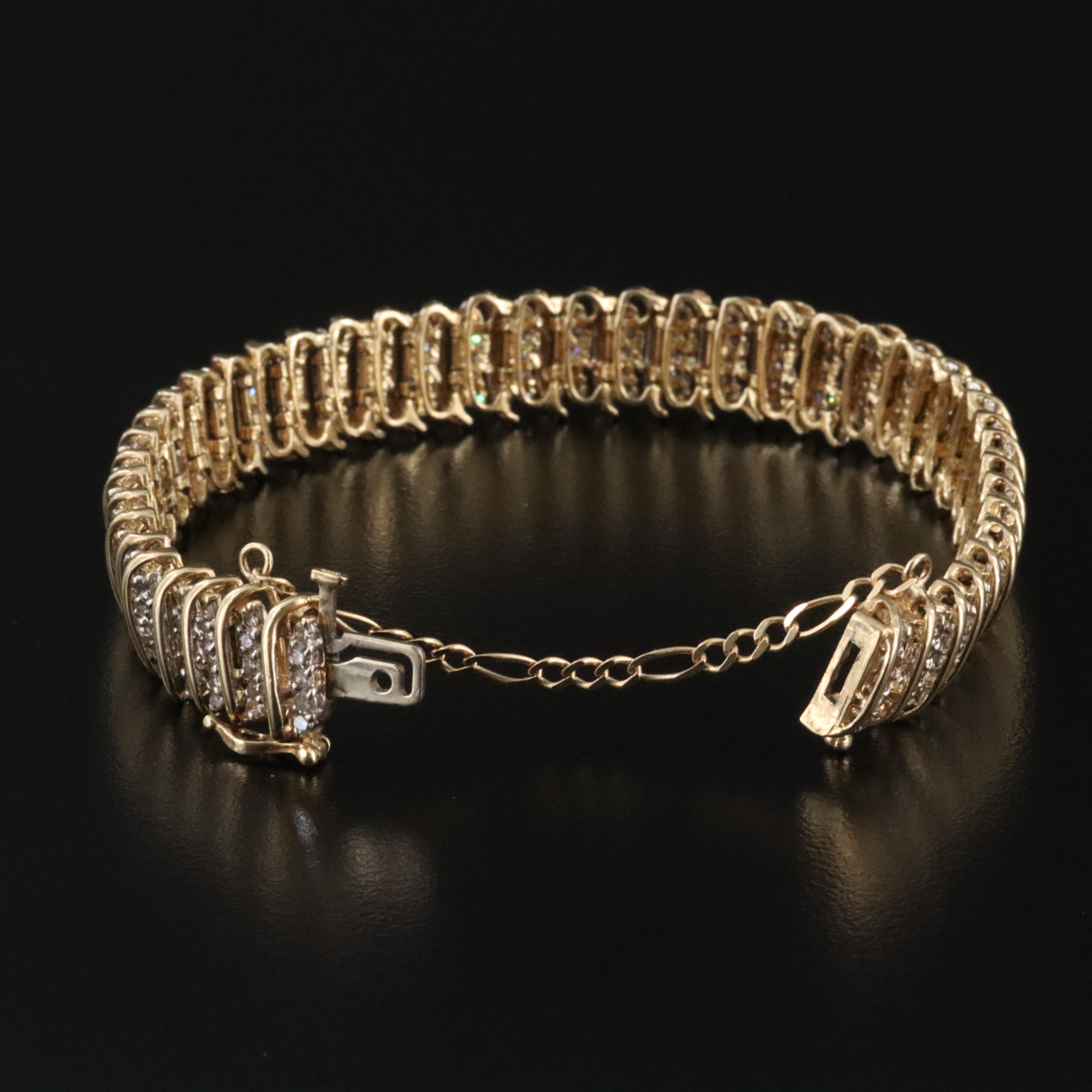 14K 1.05 CTW Diamond Bracelet