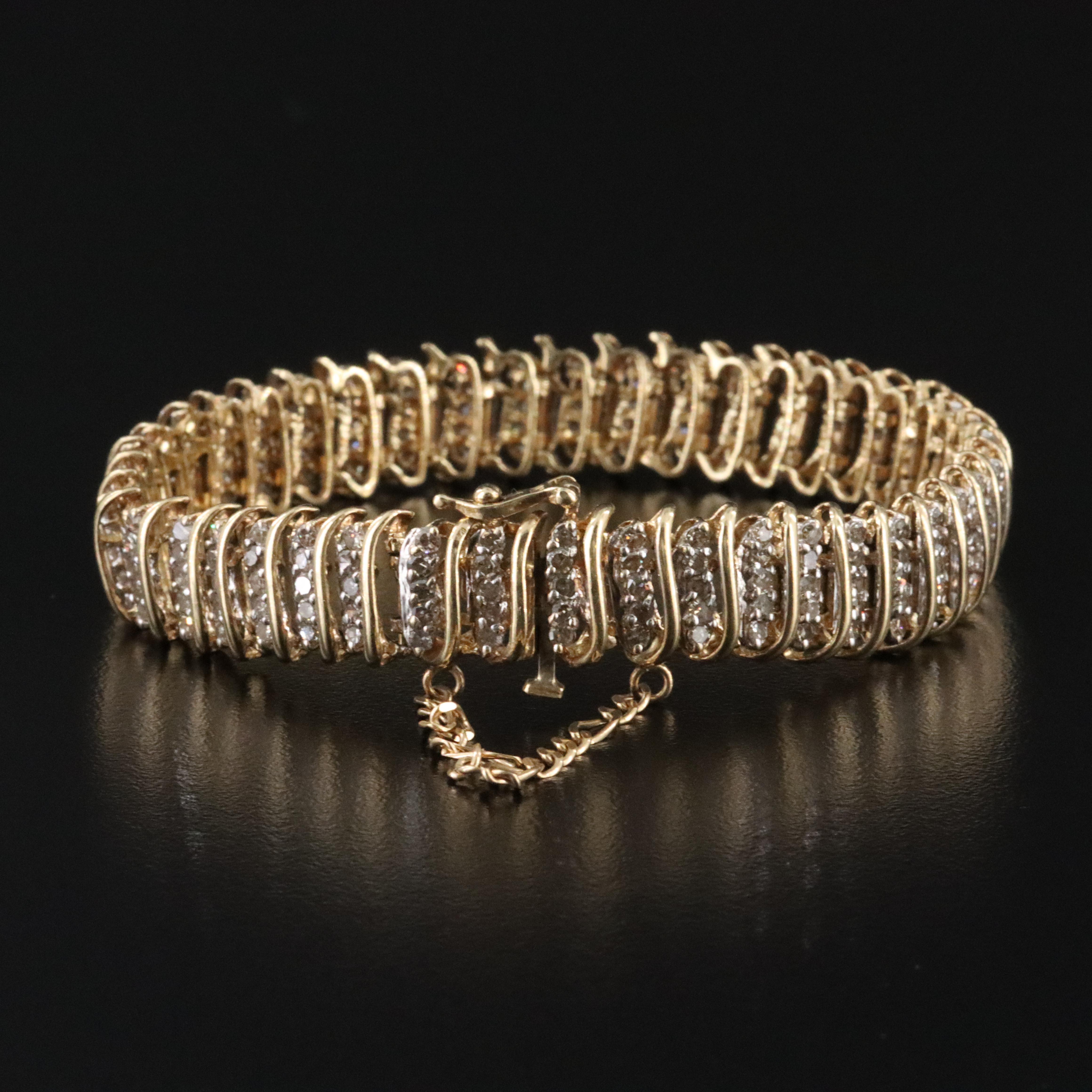 14K 1.05 CTW Diamond Bracelet