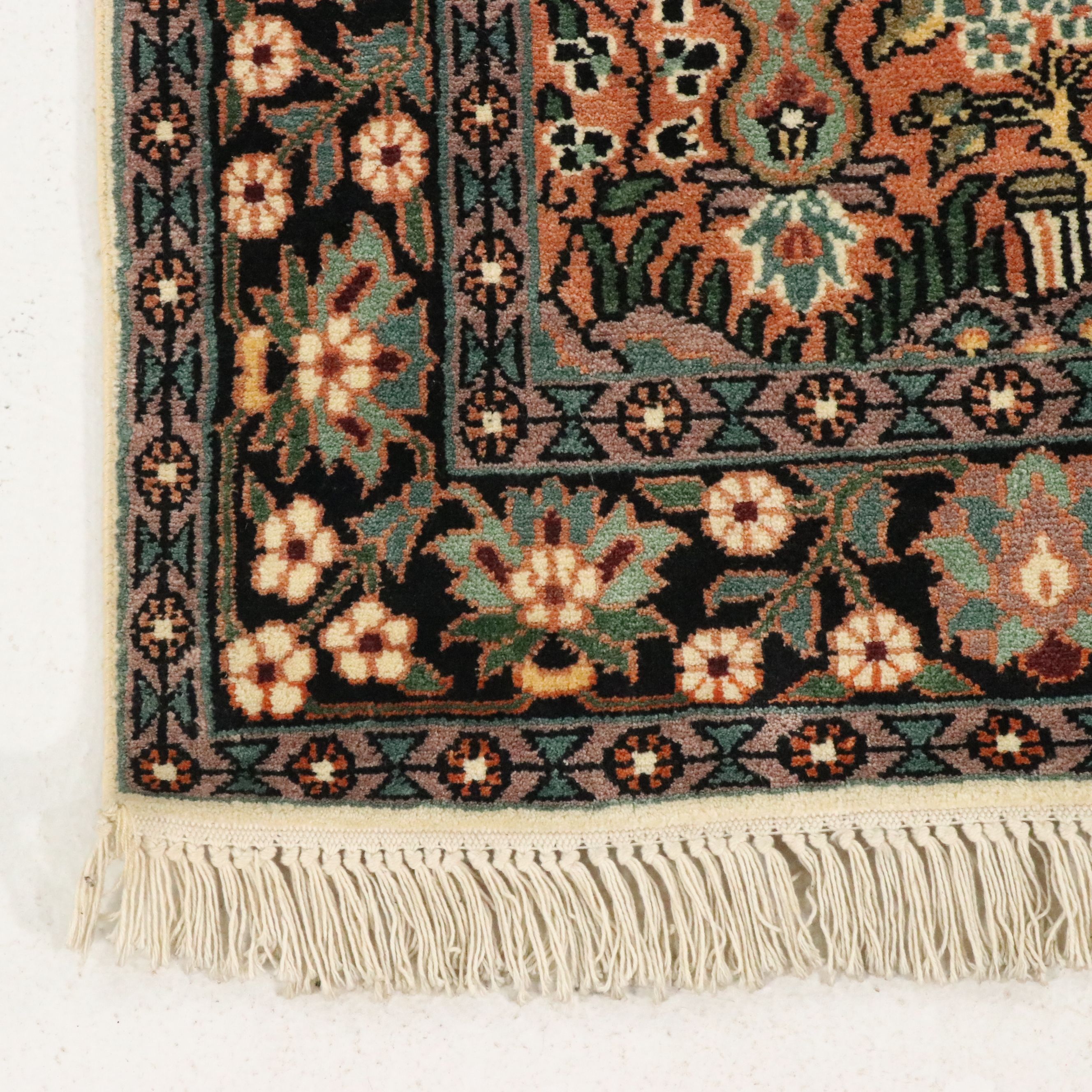 3'1 x 5'5 Hand-Knotted Indo-Persian Mehrab Style Prayer Rug