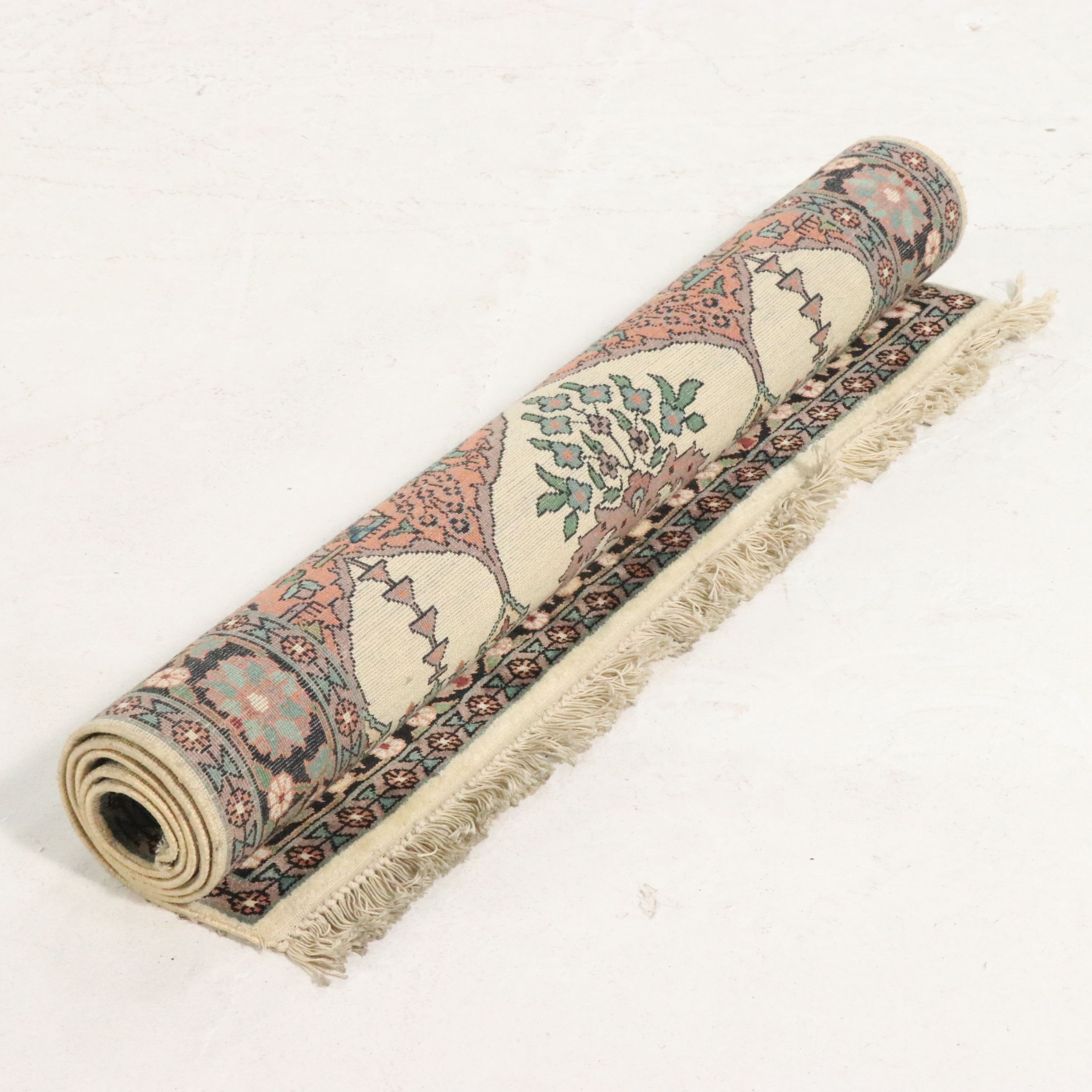 3'1 x 5'5 Hand-Knotted Indo-Persian Mehrab Style Prayer Rug