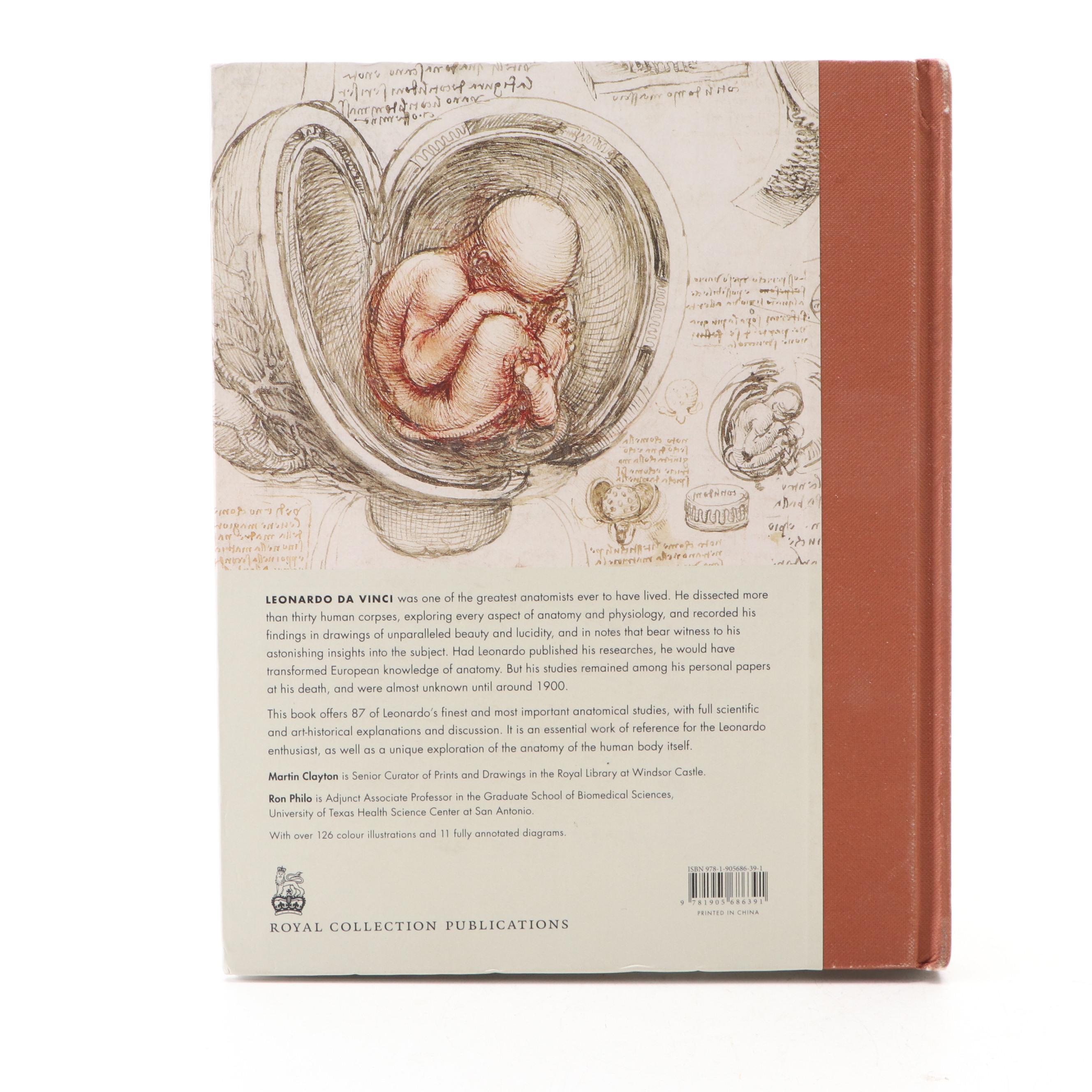 First Edition "Leonardo da Vinci: Anatomist" by Martin Clayton and Ron Philo