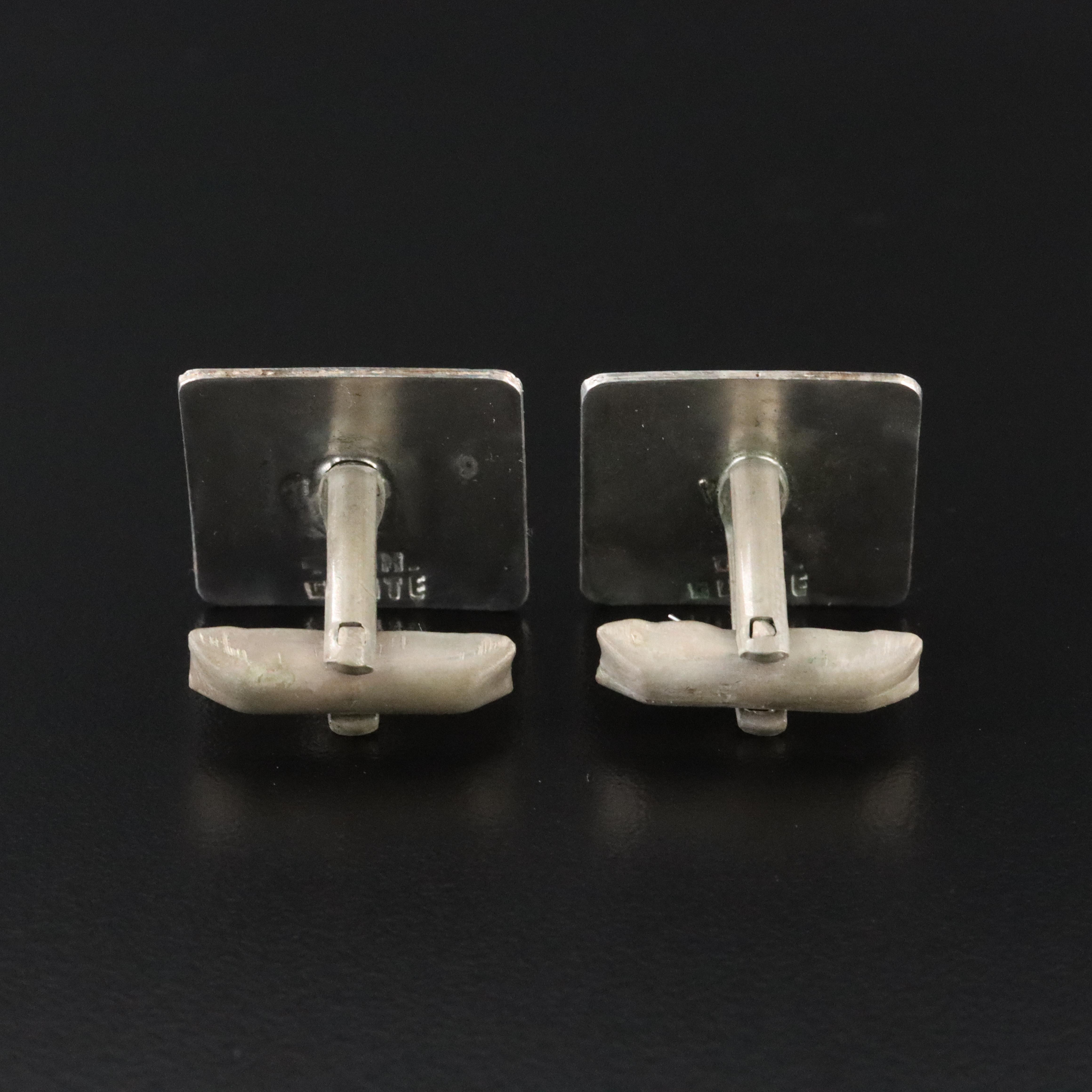 Guatamalan 800 Silver Quetzal Bird Cufflinks