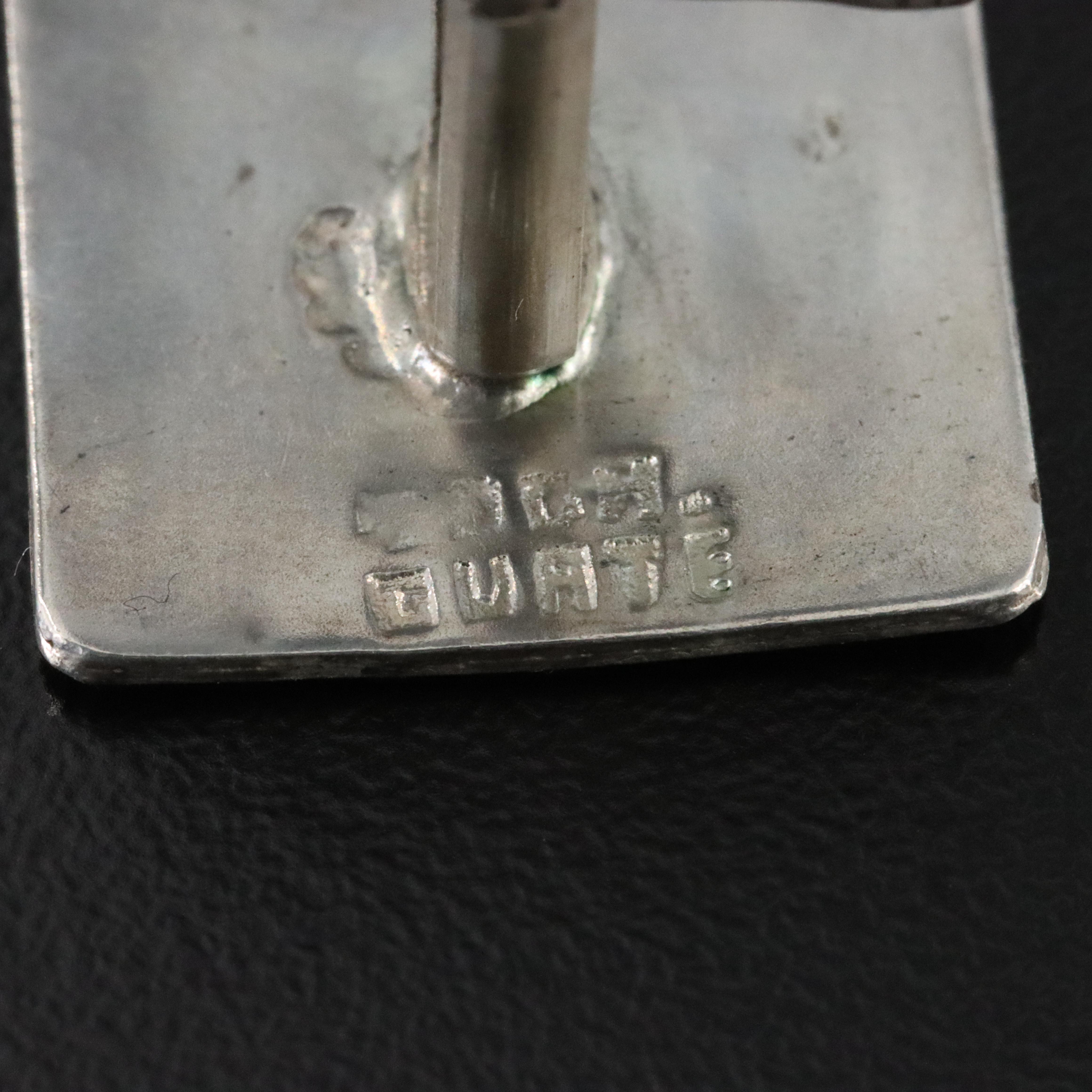 Guatamalan 800 Silver Quetzal Bird Cufflinks