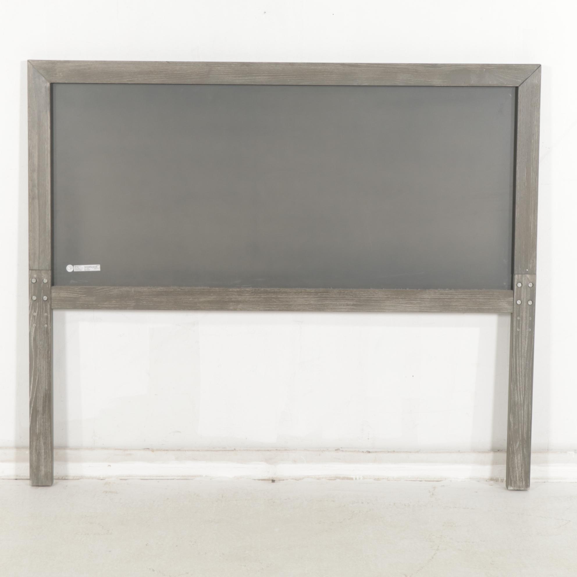 Pottery  Barn Teen "Rowan" Charcoal Weathered Wood Full Size Bed Frame, 2017