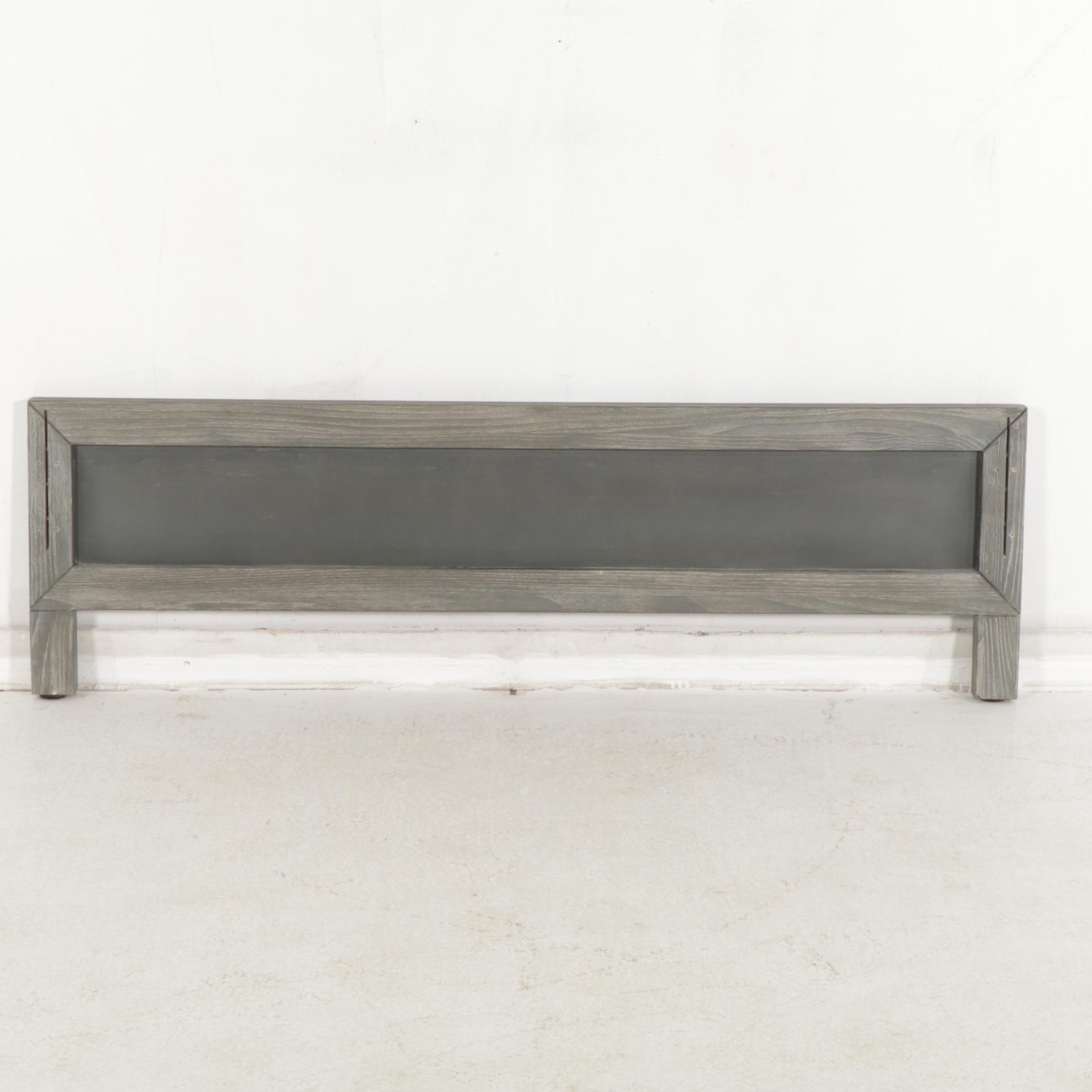 Pottery  Barn Teen "Rowan" Charcoal Weathered Wood Full Size Bed Frame, 2017