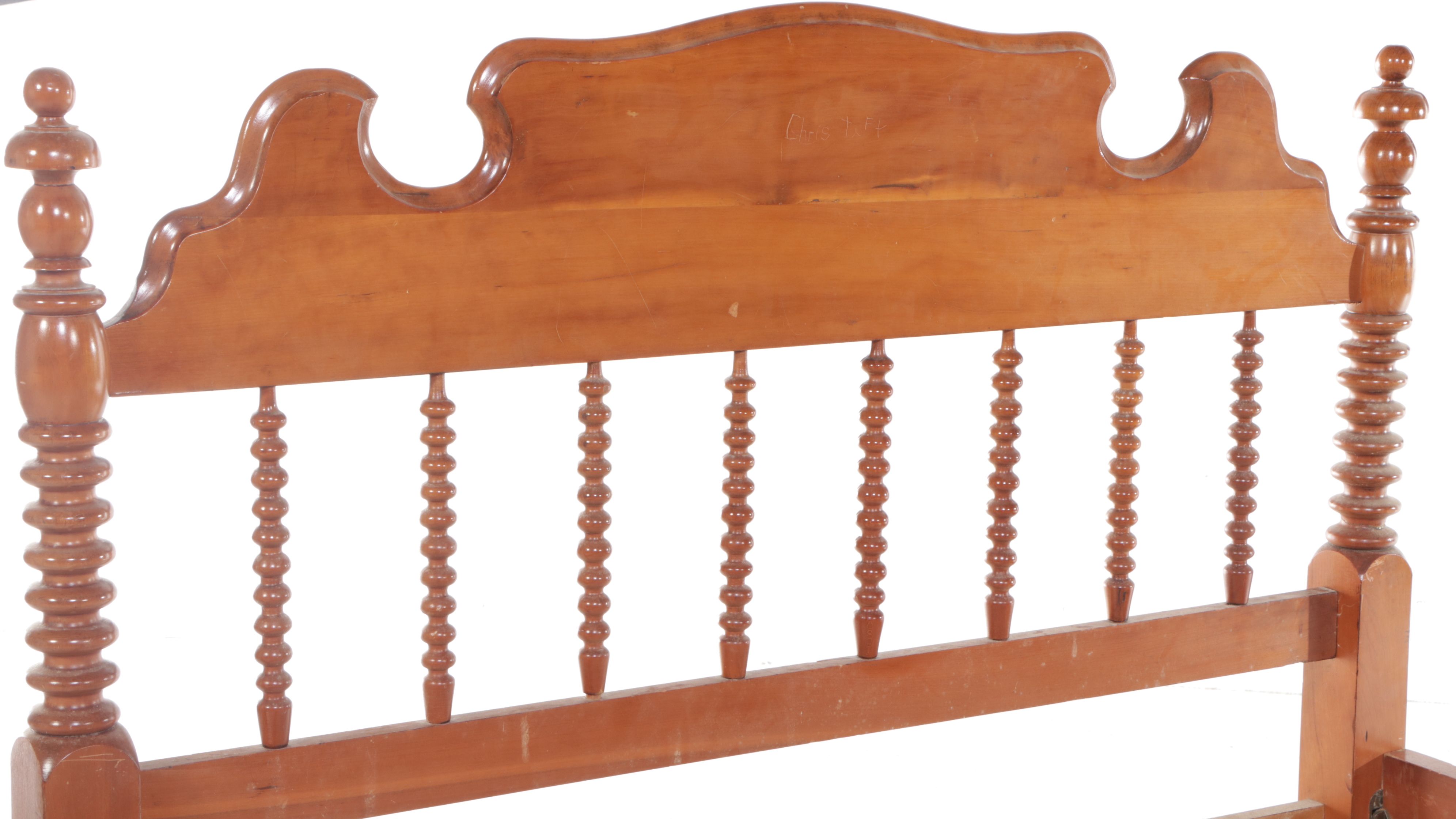 Jenny Lind Style Bobbin Turned Cherry Full Size Bed Frame