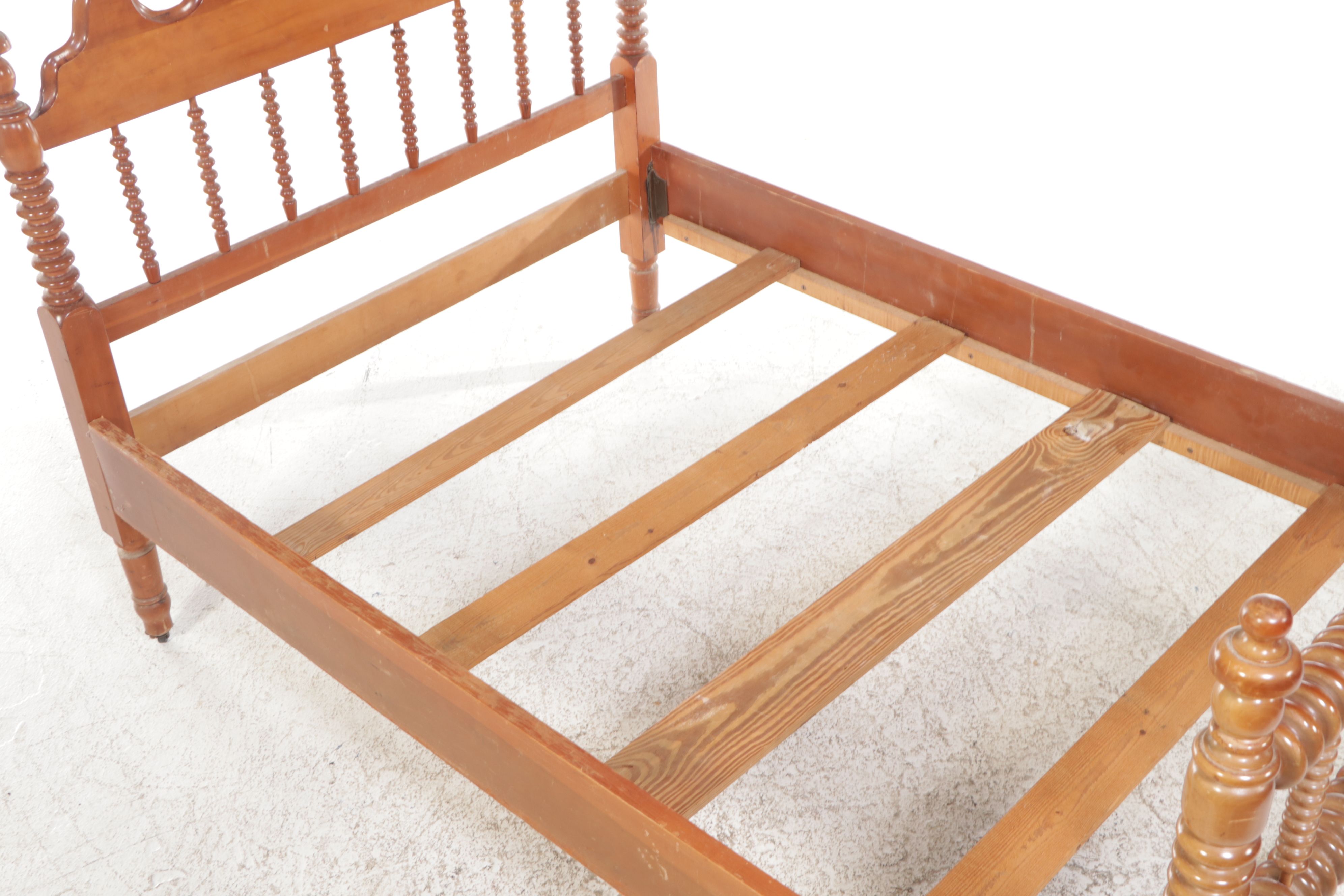 Jenny Lind Style Bobbin Turned Cherry Full Size Bed Frame