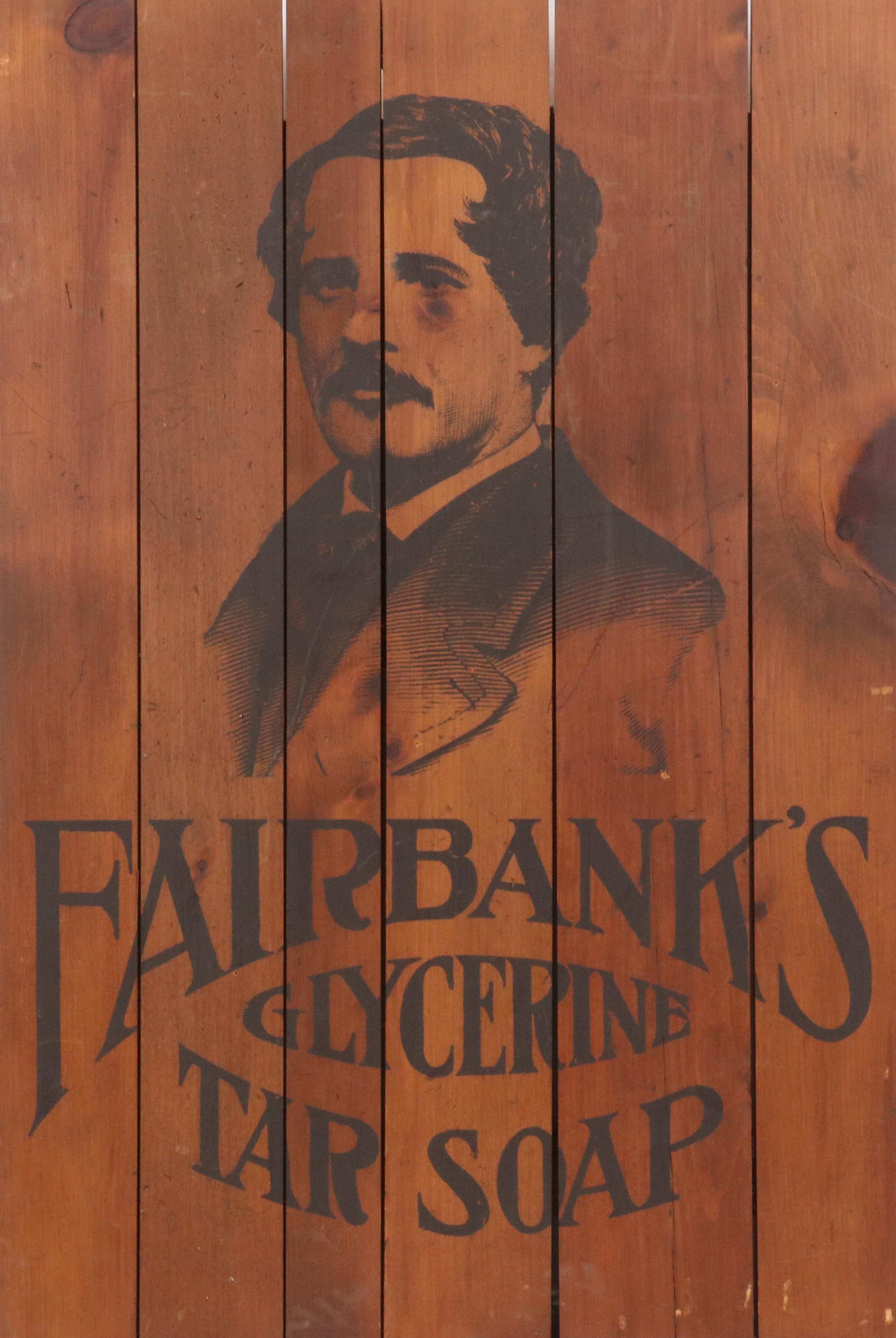 Serigraph Advertisement "Fairbanks Glycerine Tar Soap," 20th Century