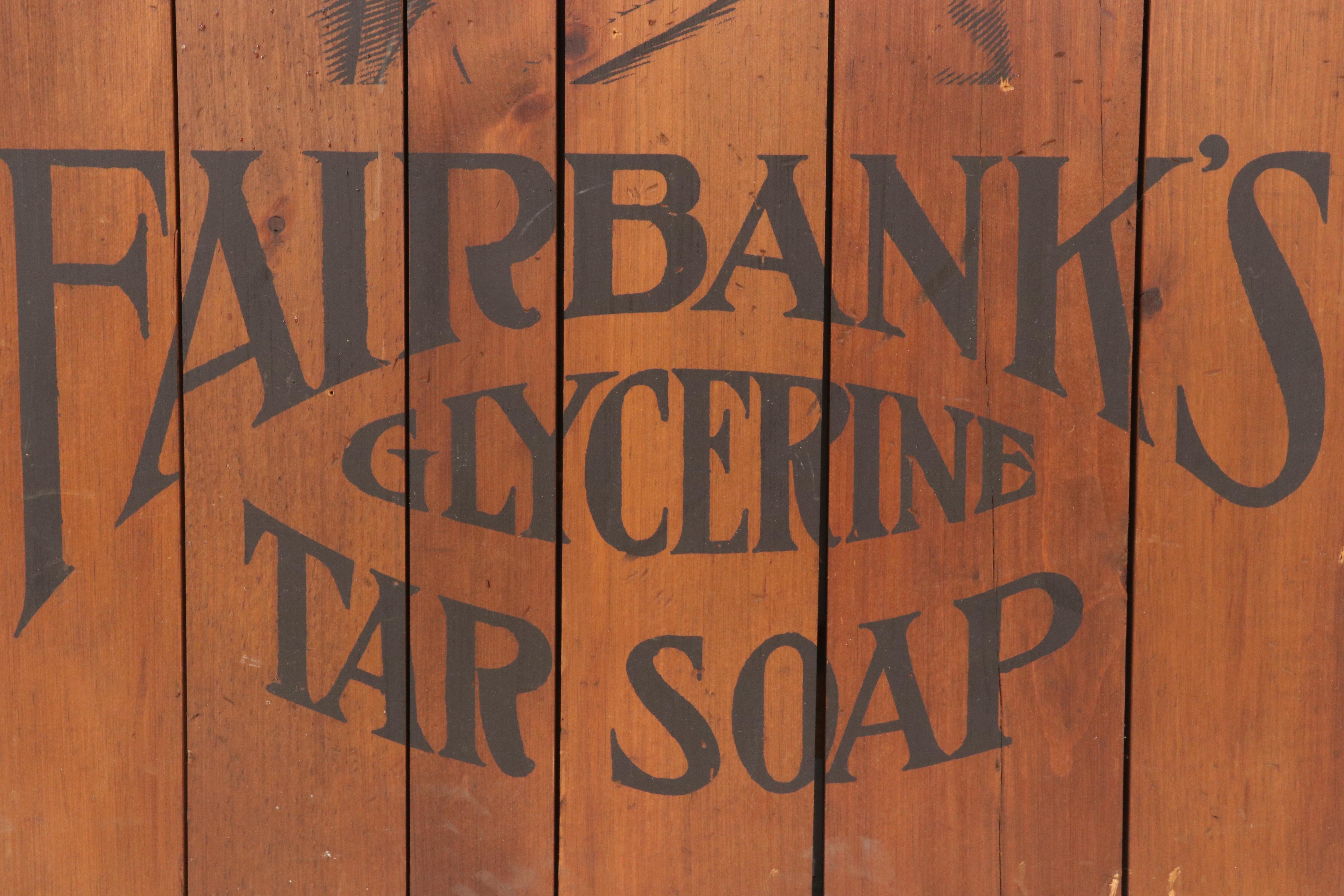 Serigraph Advertisement "Fairbanks Glycerine Tar Soap," 20th Century