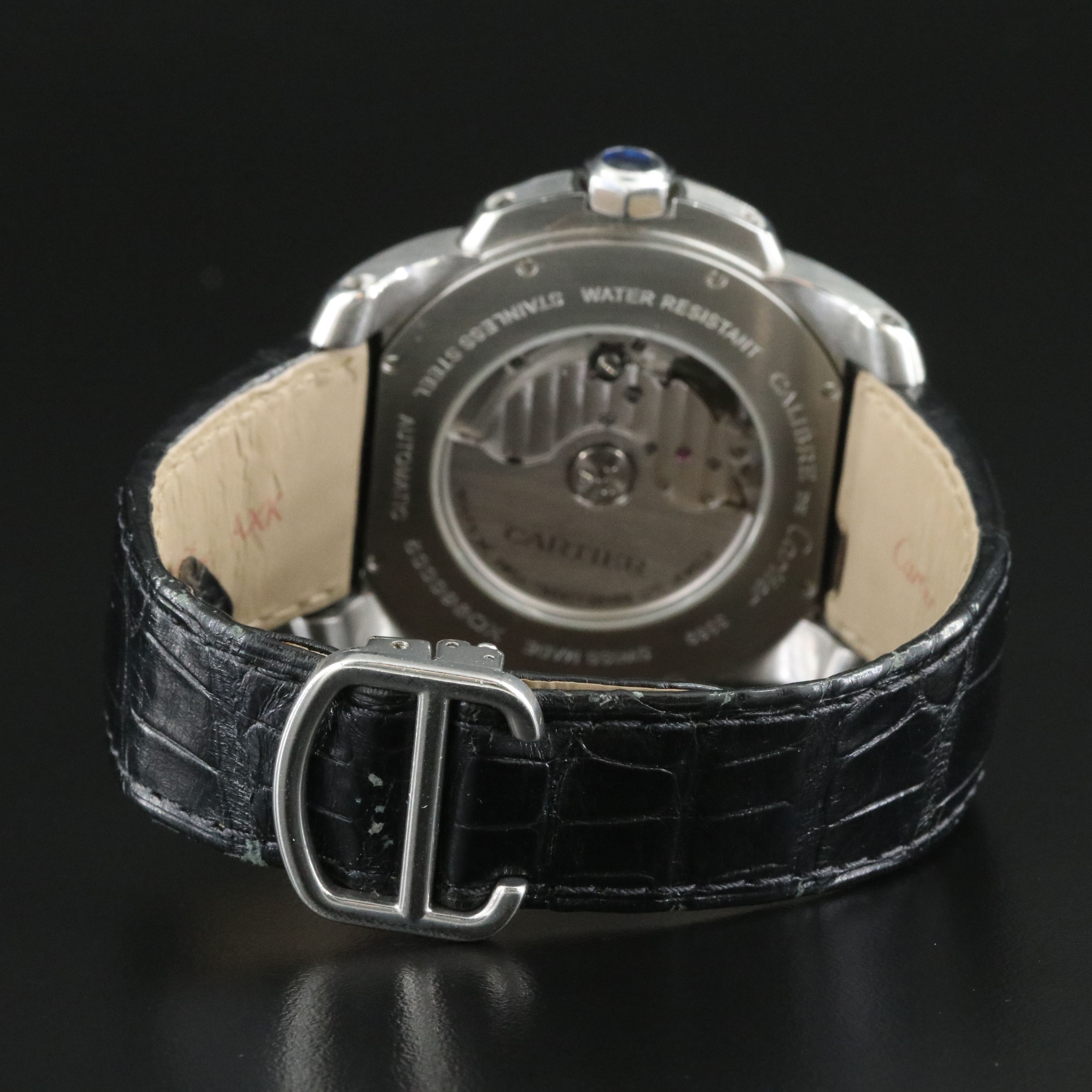 Cartier Calibre de Cartier 3389 Silver Dial 18K & Steel 42mm Automatic Watch