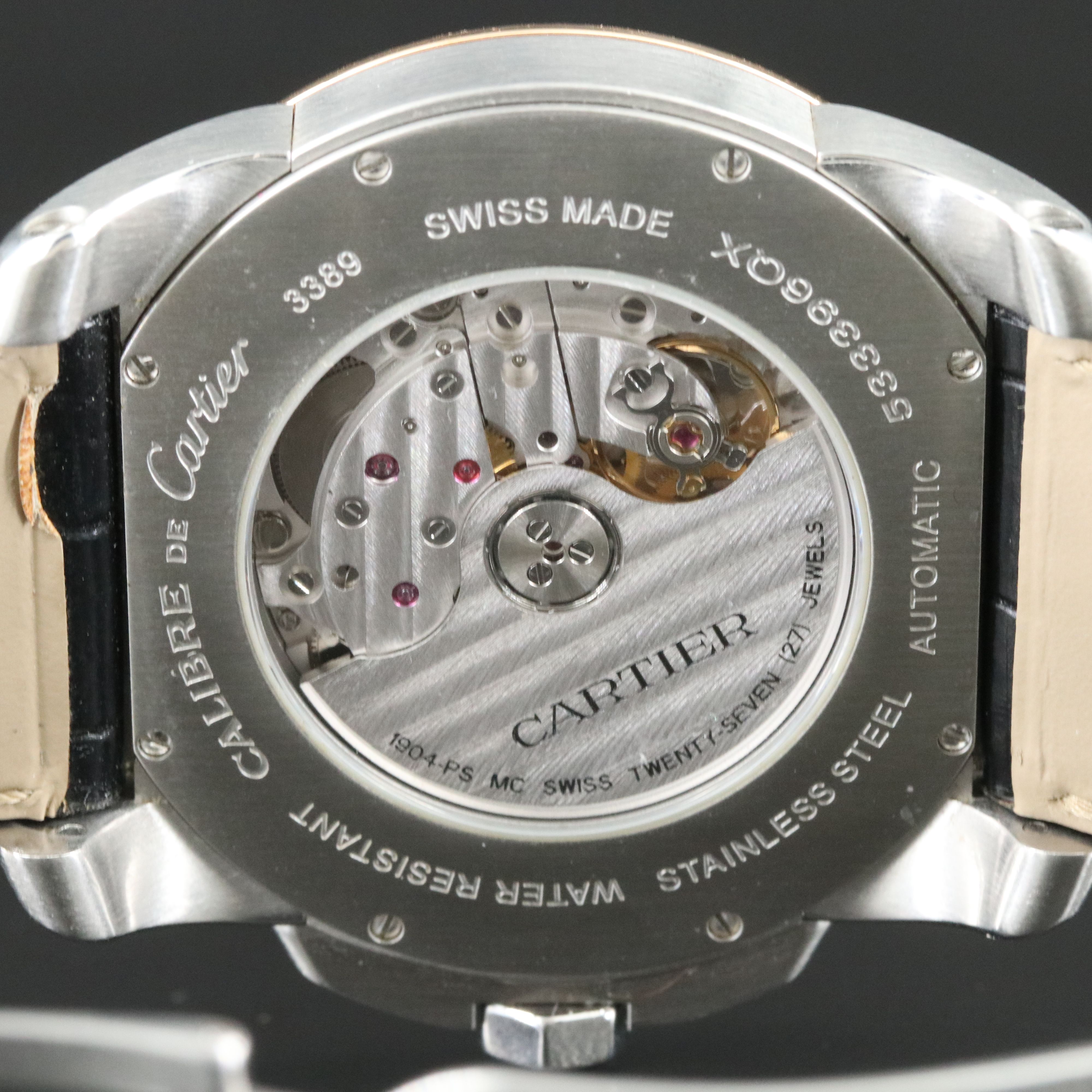 Cartier Calibre de Cartier 3389 Silver Dial 18K & Steel 42mm Automatic Watch
