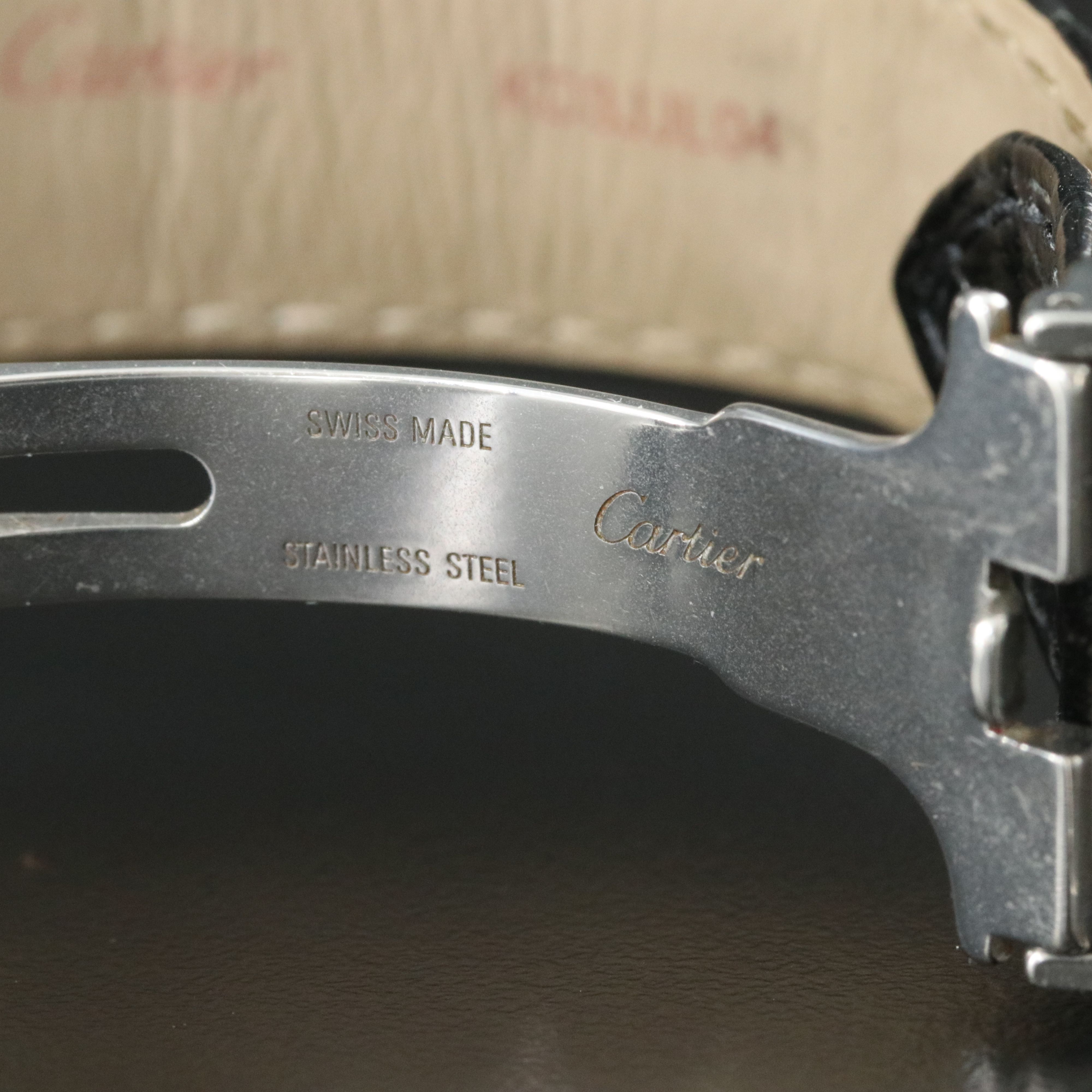 Cartier Calibre de Cartier 3389 Silver Dial 18K & Steel 42mm Automatic Watch