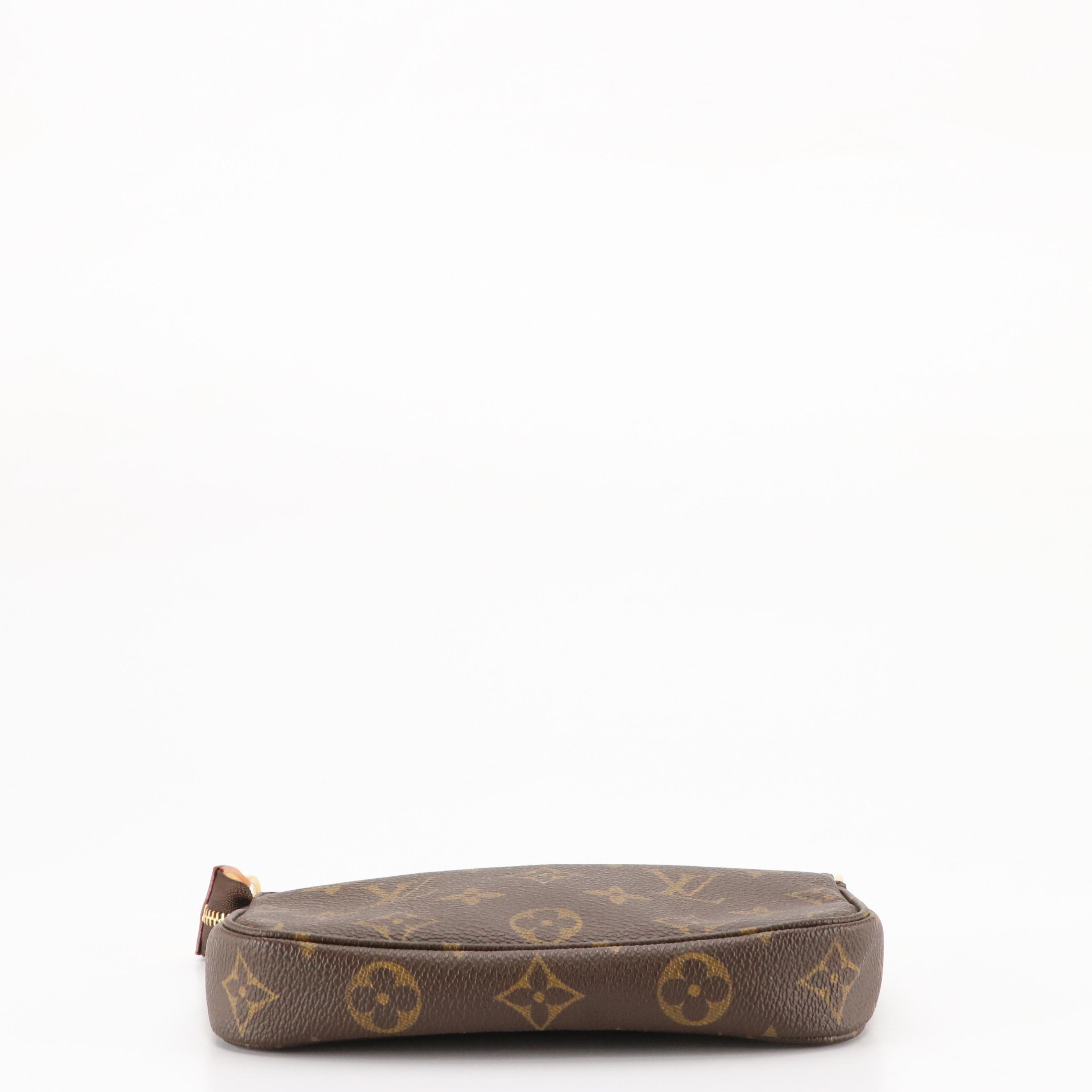 Louis Vuitton Mini Pochette Accessoires in Monogram Canvas with Chain Strap