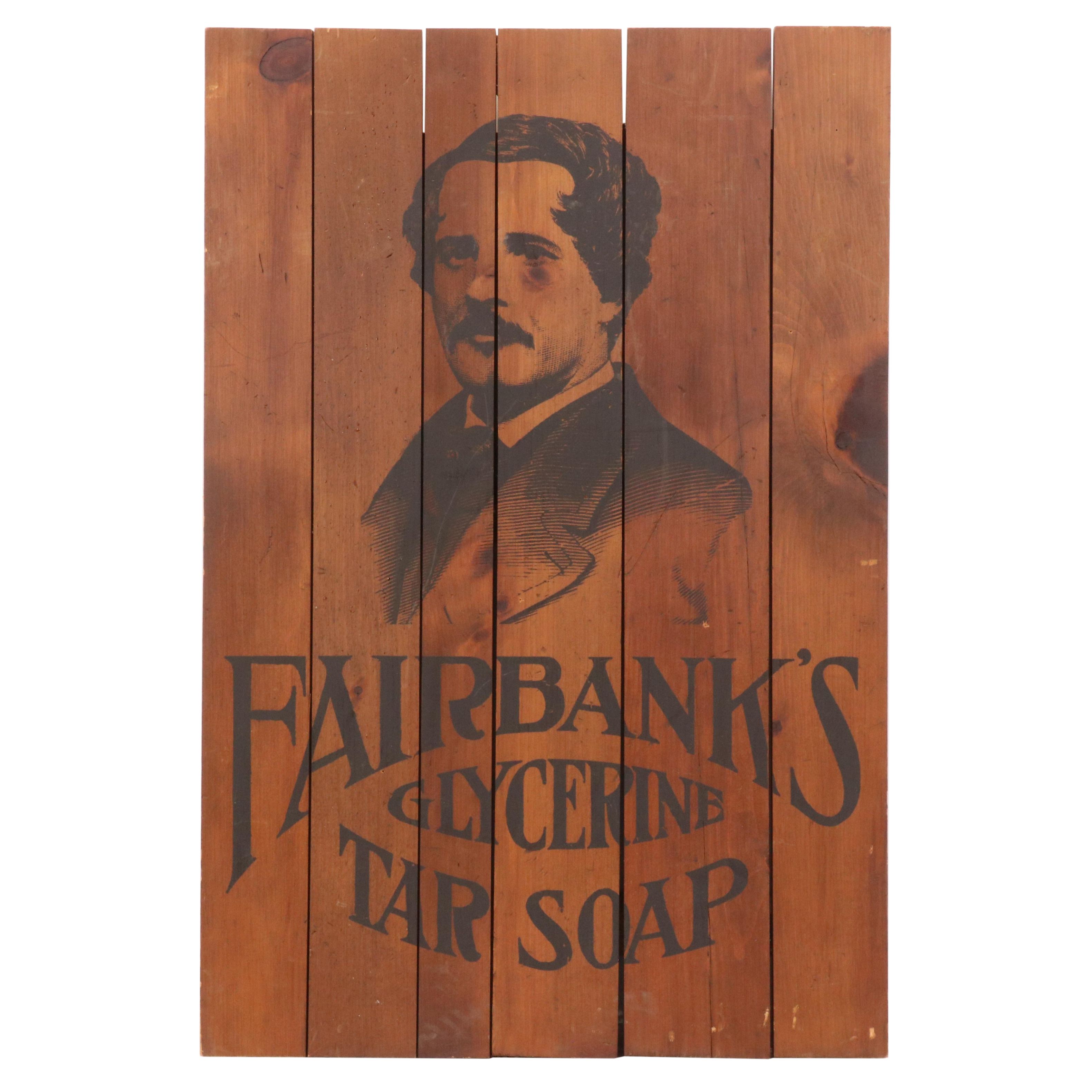 Serigraph Advertisement "Fairbanks Glycerine Tar Soap," 20th Century