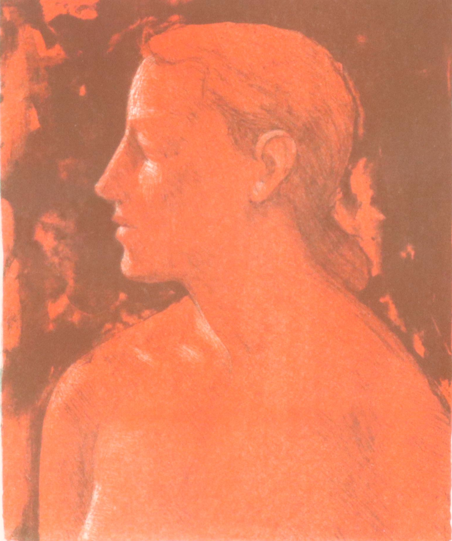 Daniel Ludwig Duo-Tone Lithograph Portrait, 1985
