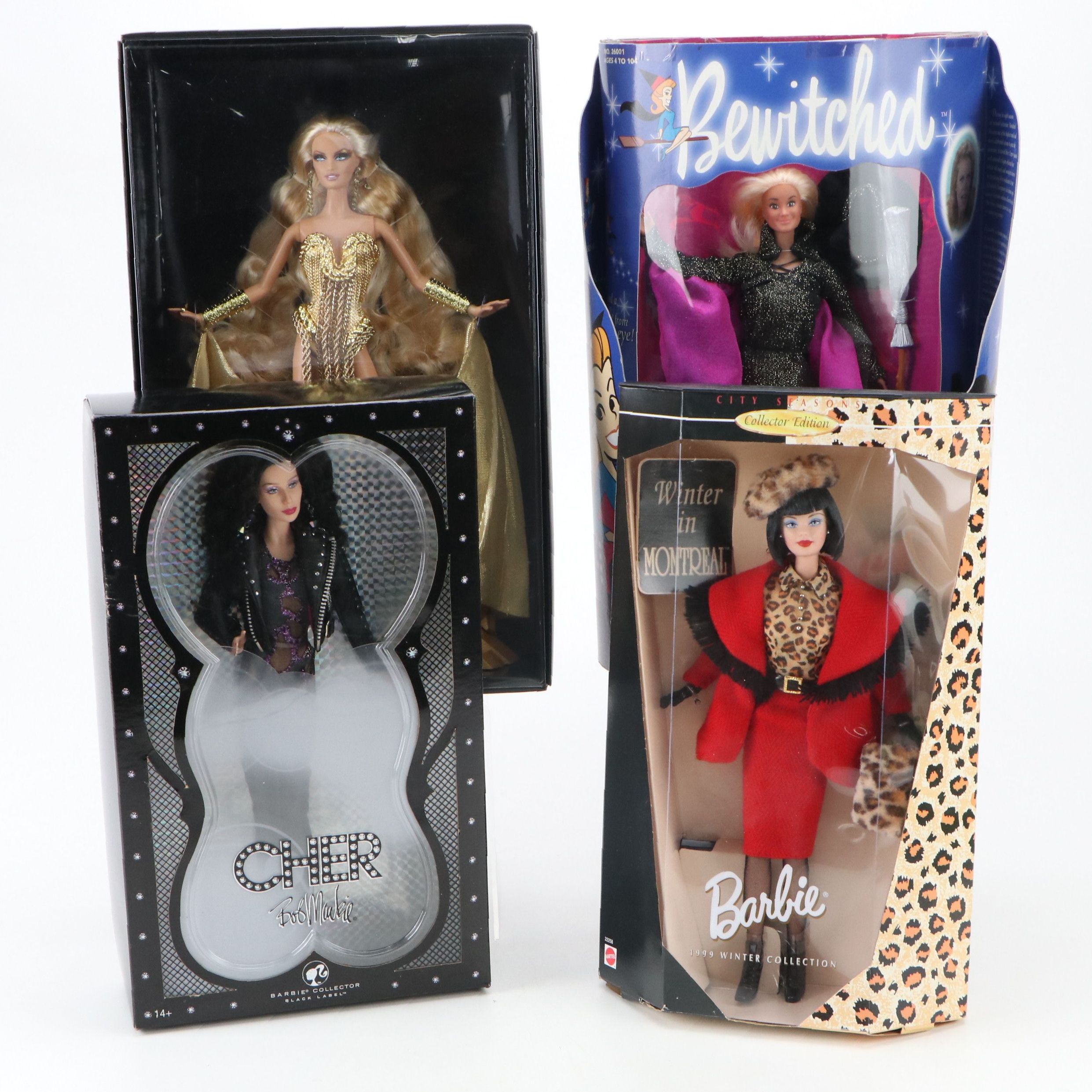 Mattel Barbie Black Label "Cher" with Gold Label "The Blonds" and Other Dolls
