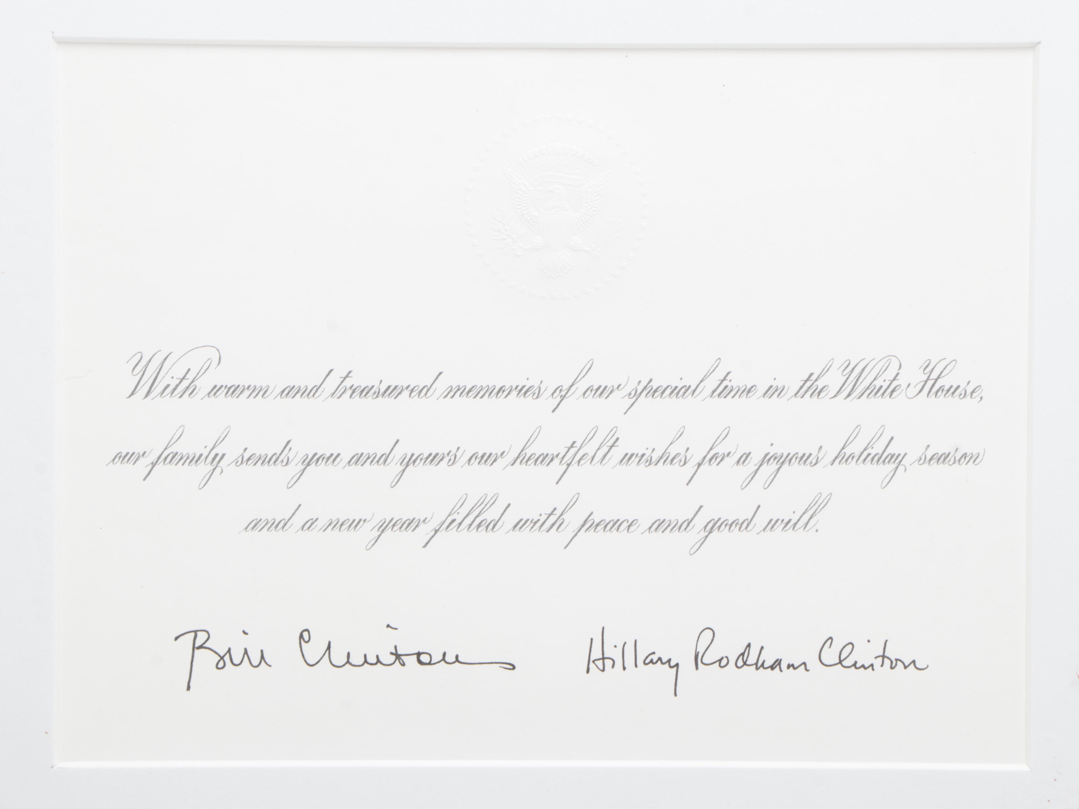 Clinton Administration White House "The Yellow Oval Room" and Other Framed Print