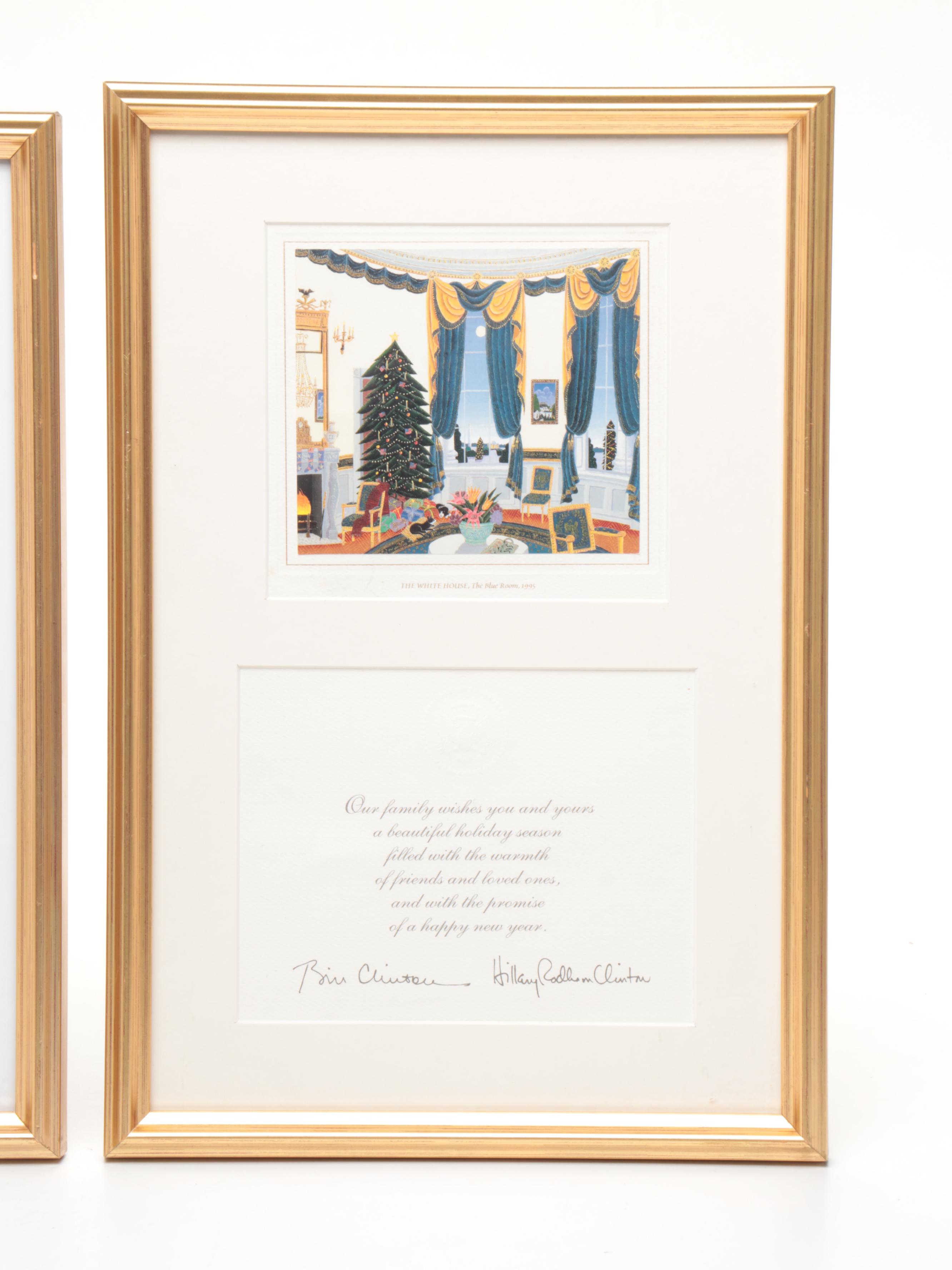 Clinton Administration White House "The Yellow Oval Room" and Other Framed Print