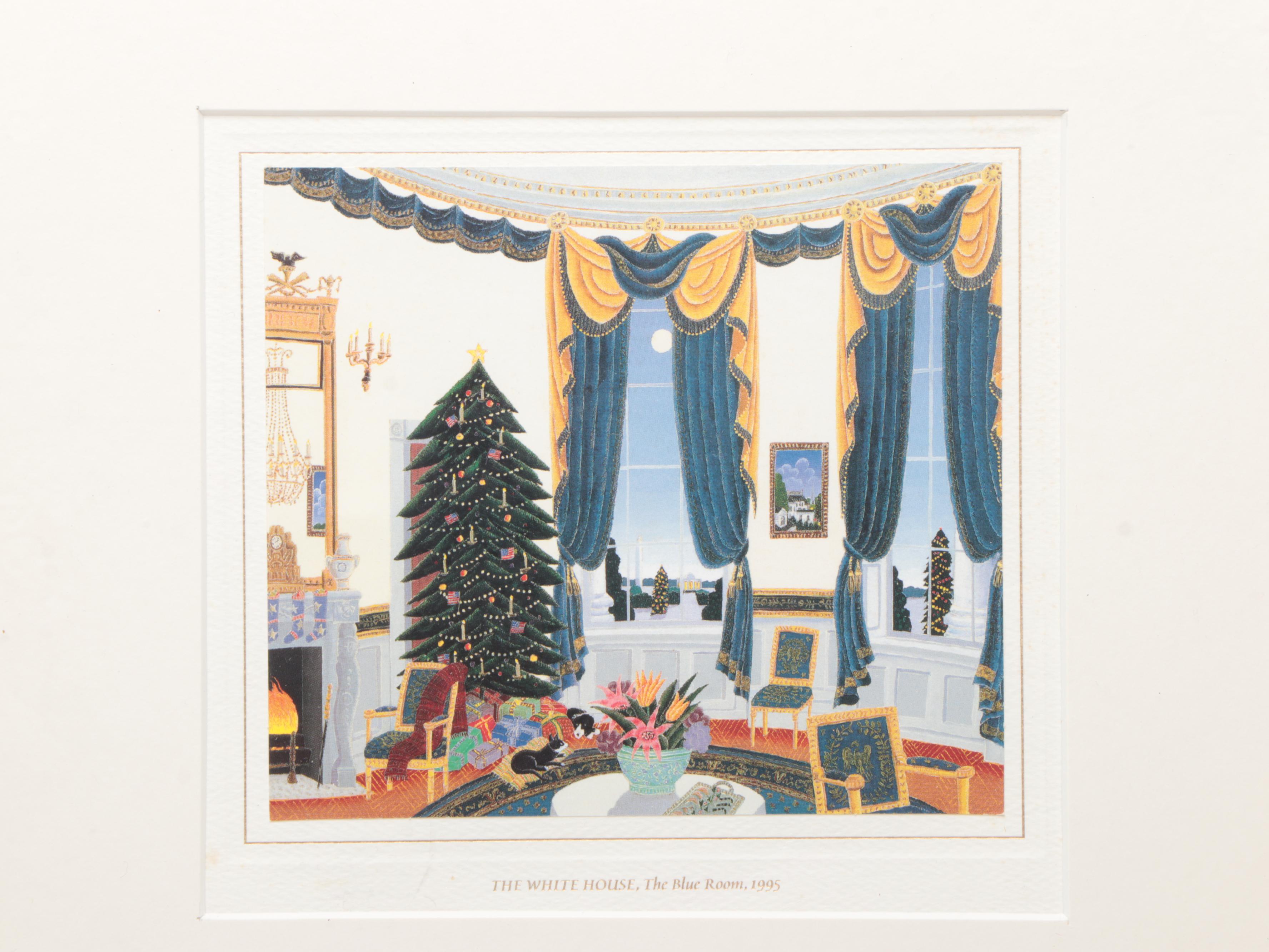 Clinton Administration White House "The Yellow Oval Room" and Other Framed Print