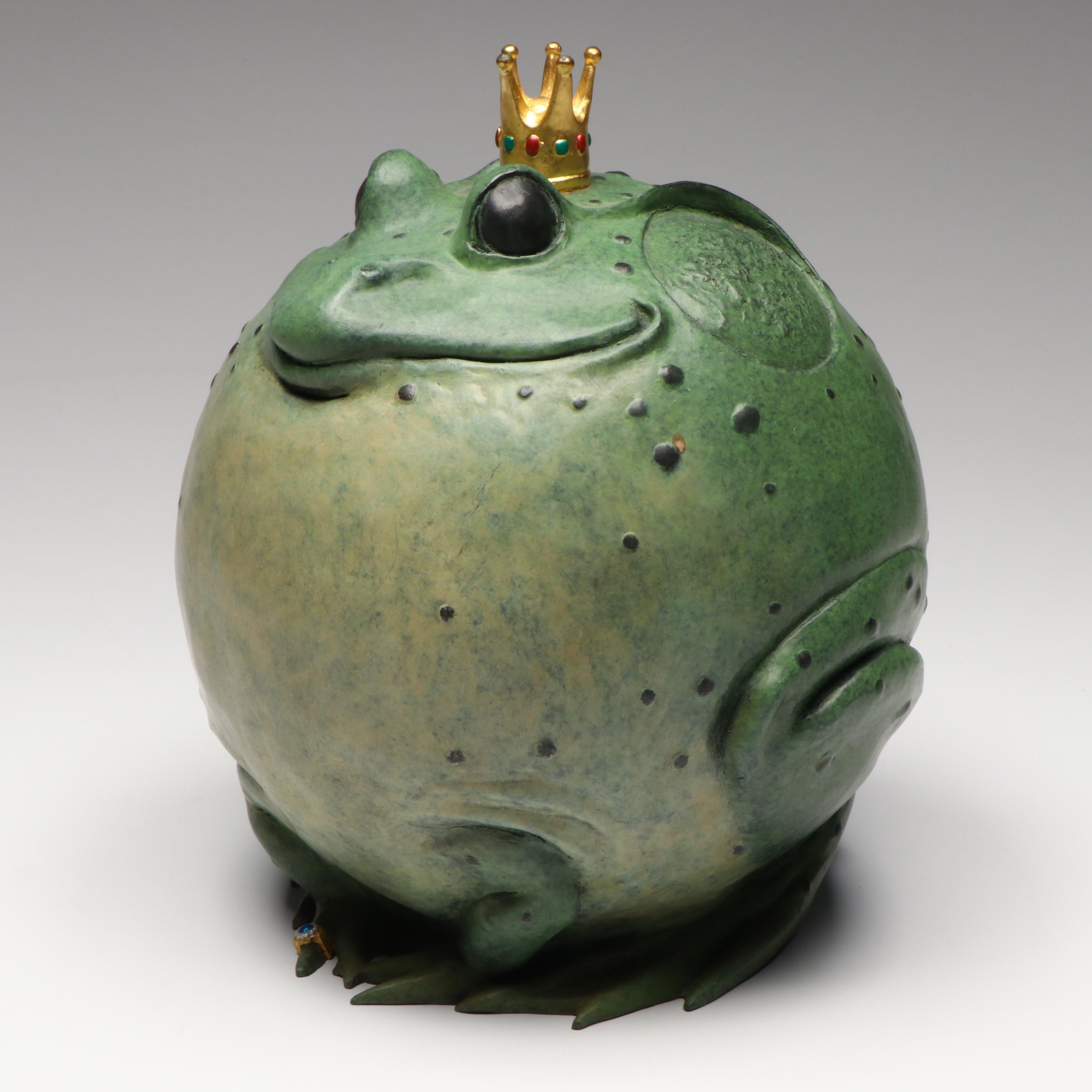 Gary Lee Price Painted Bronze "Puffed Up Prince," 1996