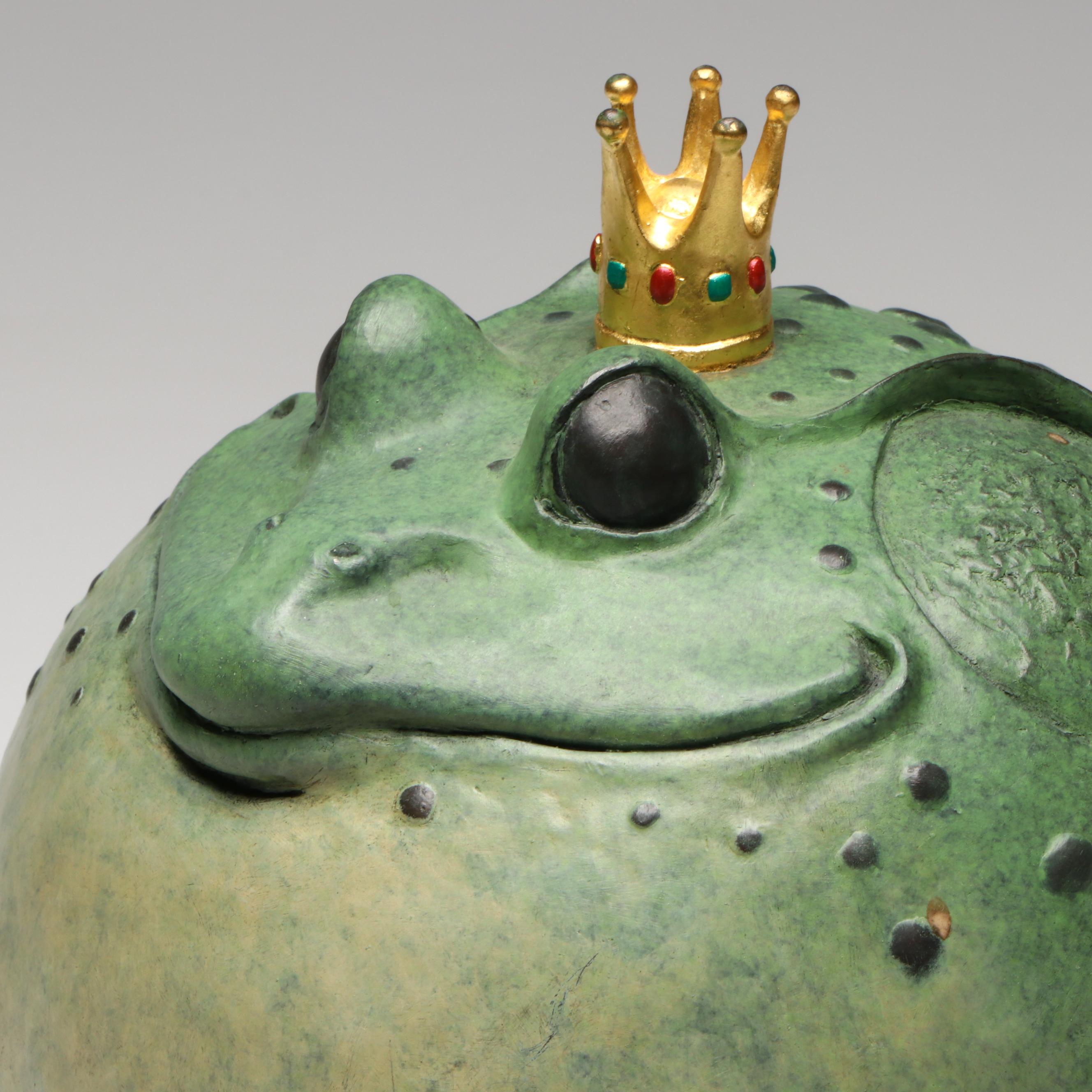 Gary Lee Price Painted Bronze "Puffed Up Prince," 1996