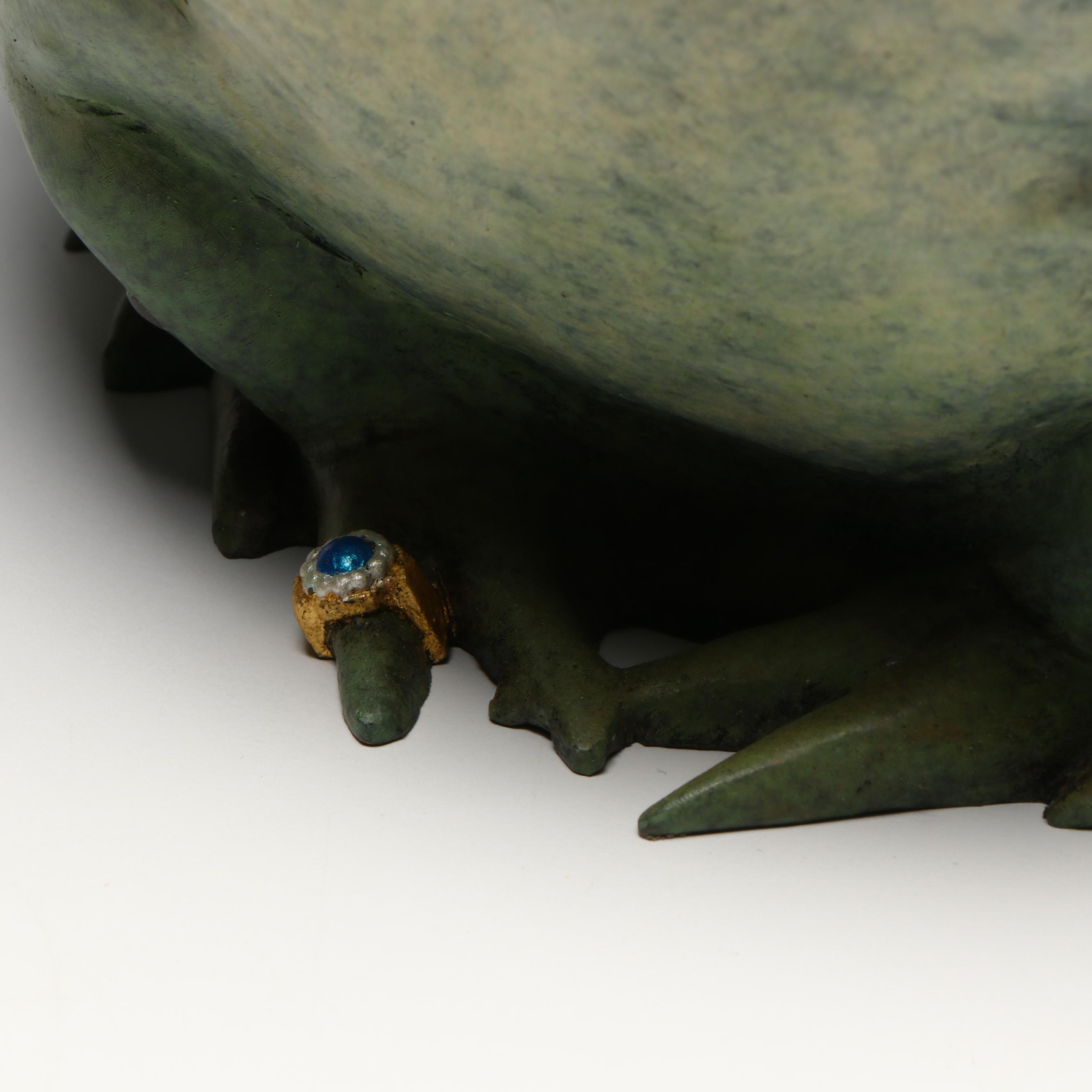 Gary Lee Price Painted Bronze "Puffed Up Prince," 1996