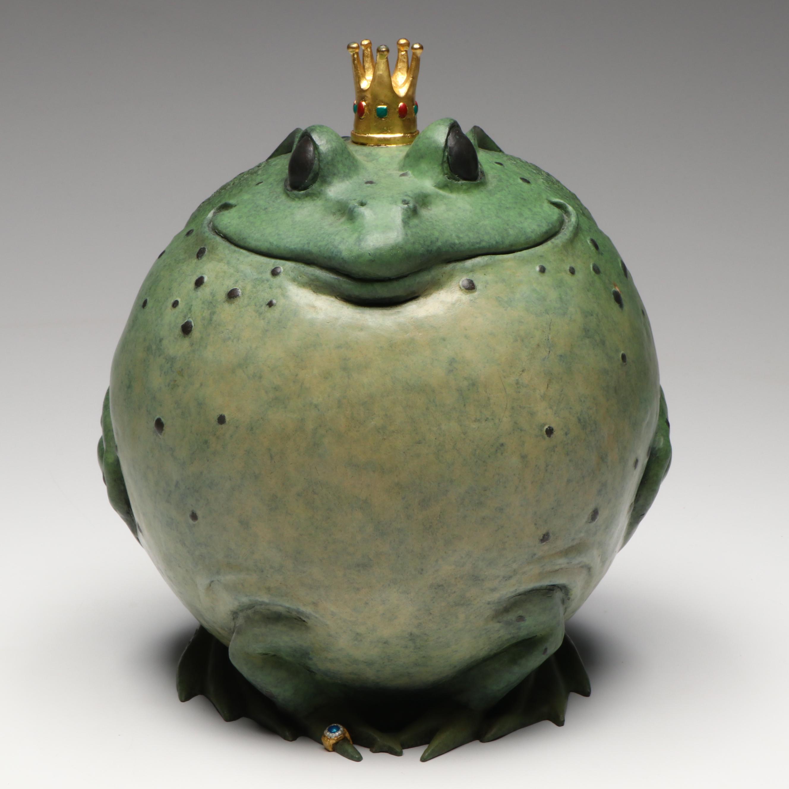 Gary Lee Price Painted Bronze "Puffed Up Prince," 1996