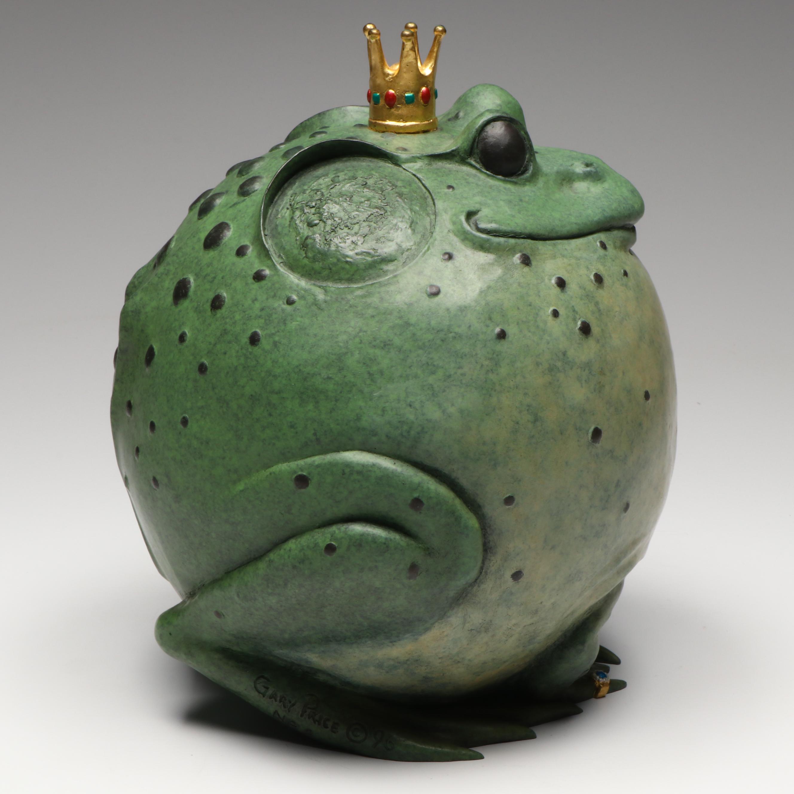 Gary Lee Price Painted Bronze "Puffed Up Prince," 1996