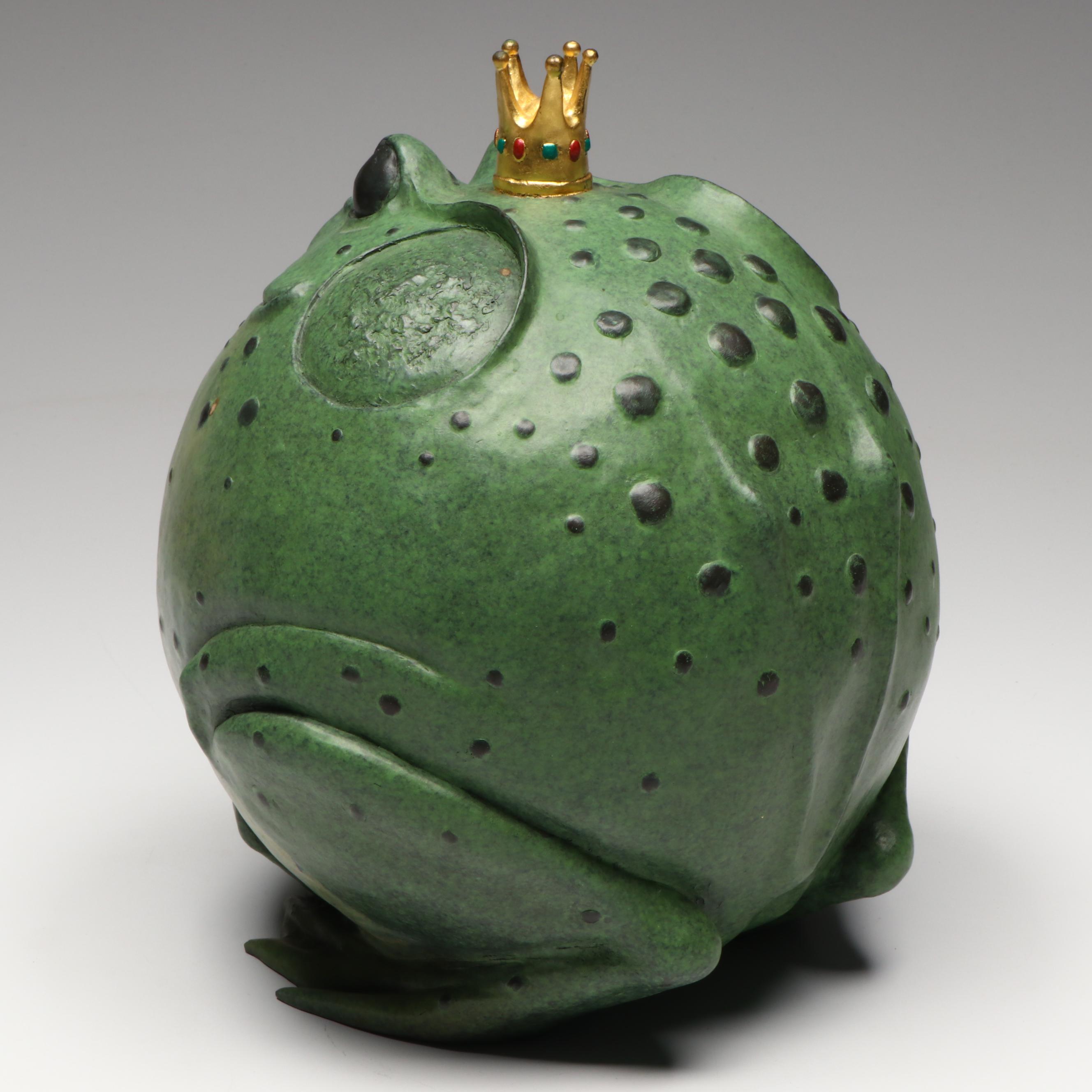 Gary Lee Price Painted Bronze "Puffed Up Prince," 1996