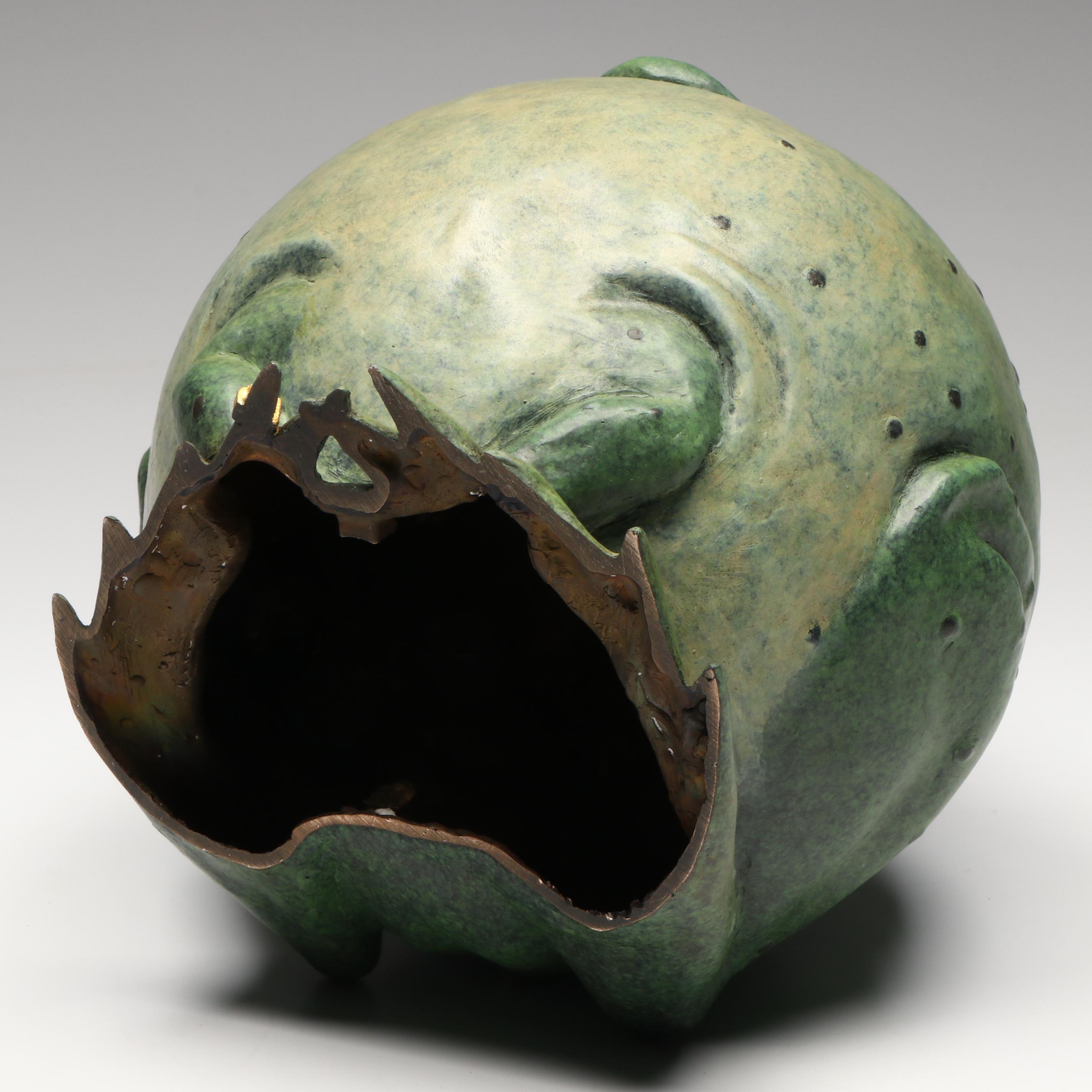 Gary Lee Price Painted Bronze "Puffed Up Prince," 1996