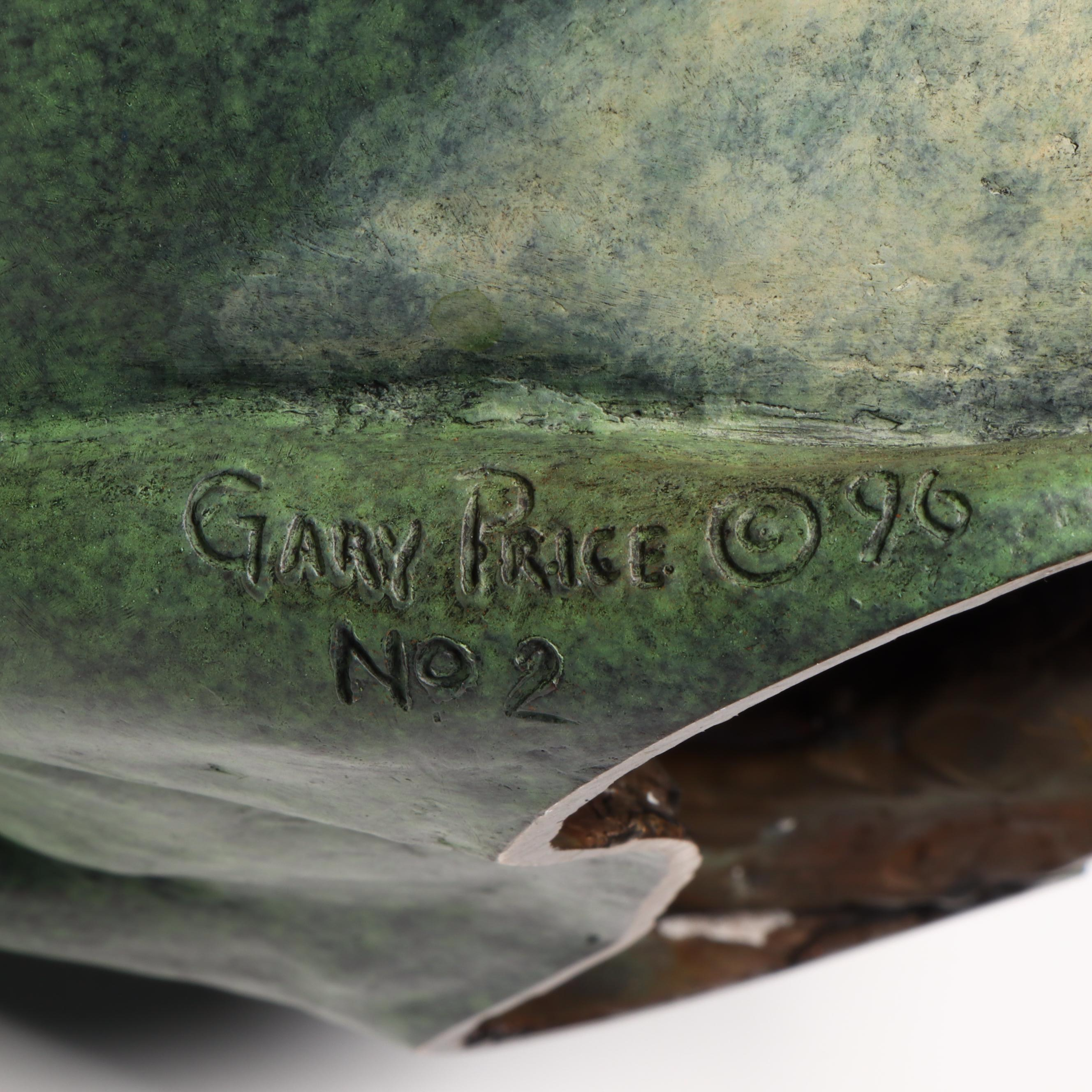 Gary Lee Price Painted Bronze "Puffed Up Prince," 1996