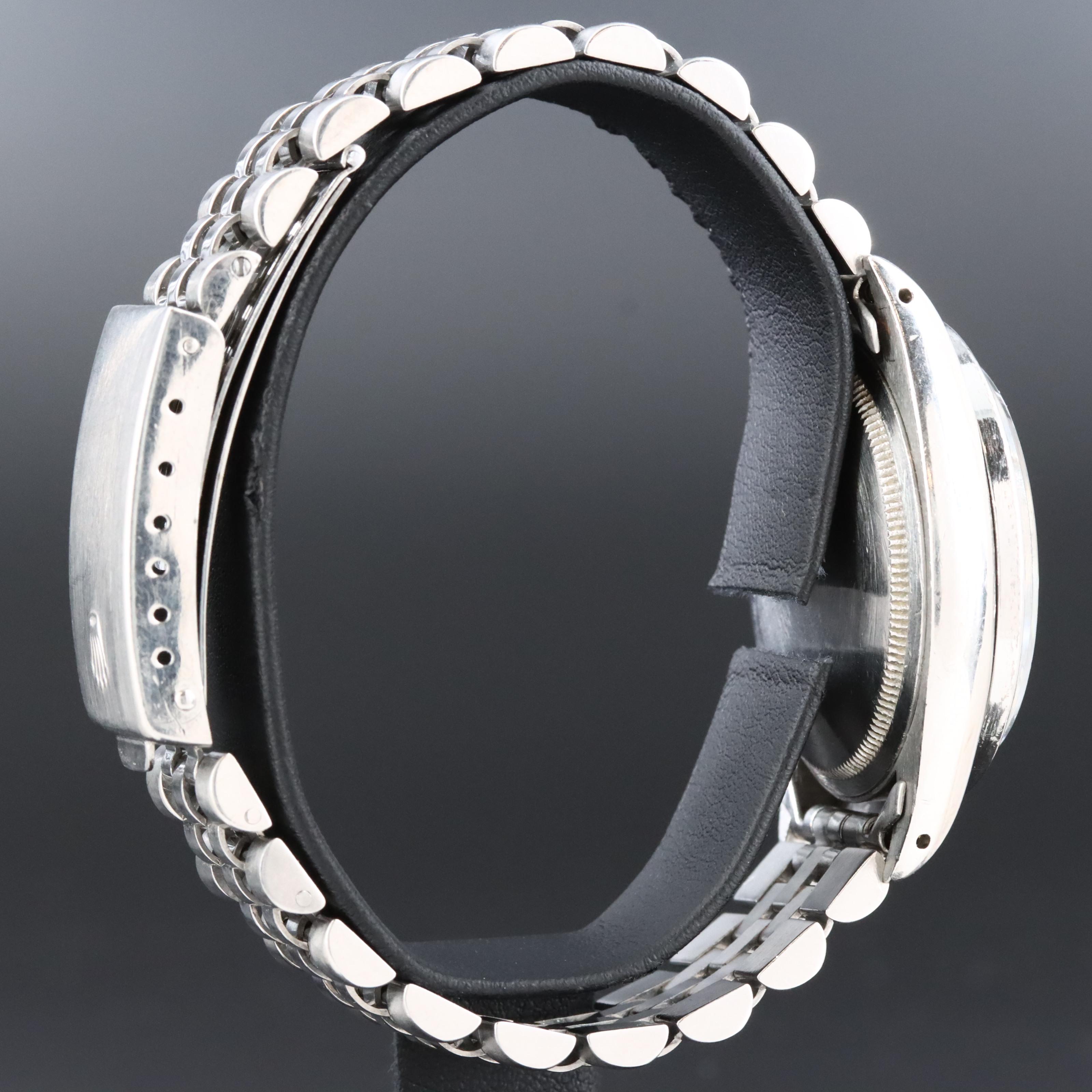 1977 Rolex Engine Turned Bezel Date Model 1501 Watch